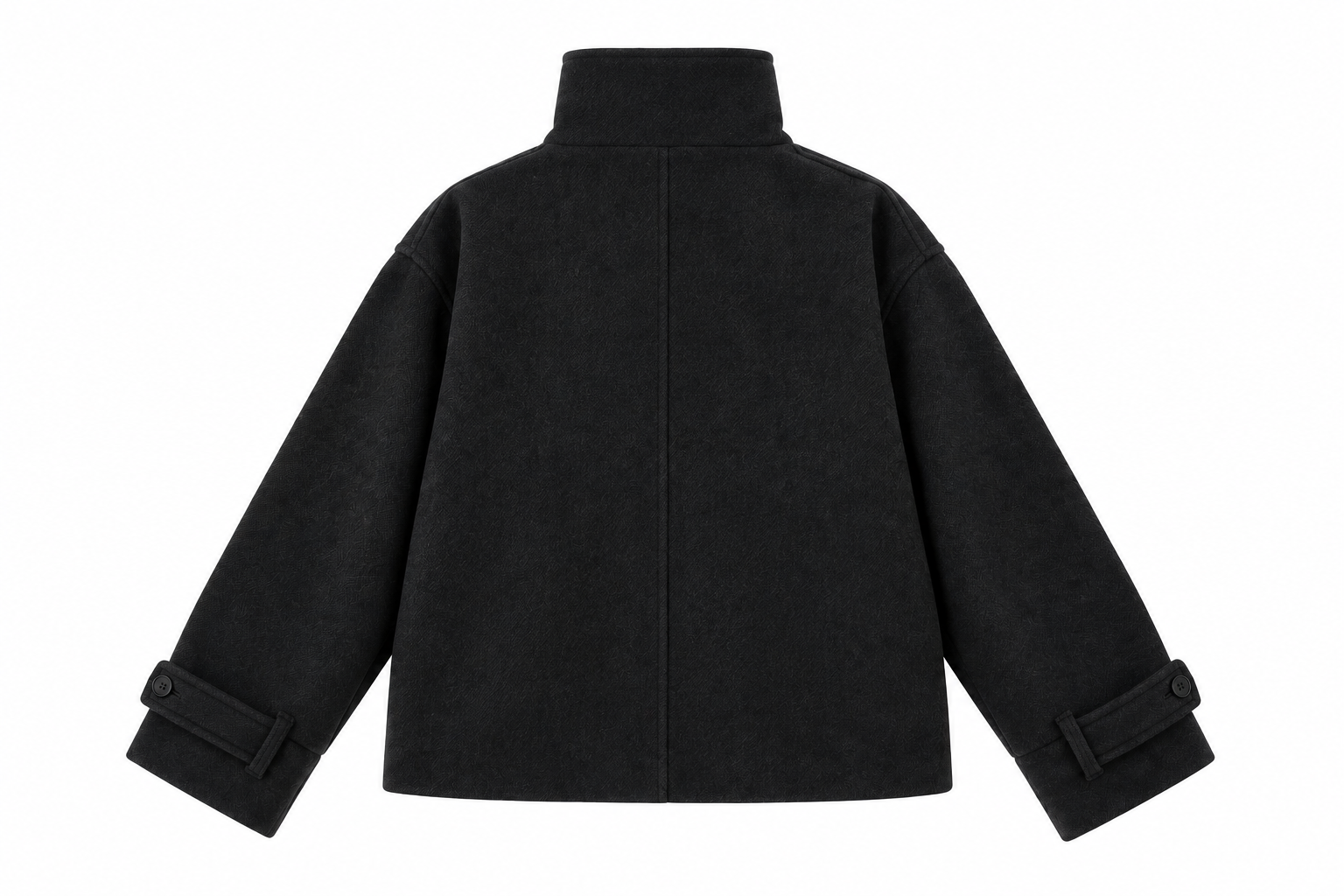 BLACK WOOL COAT