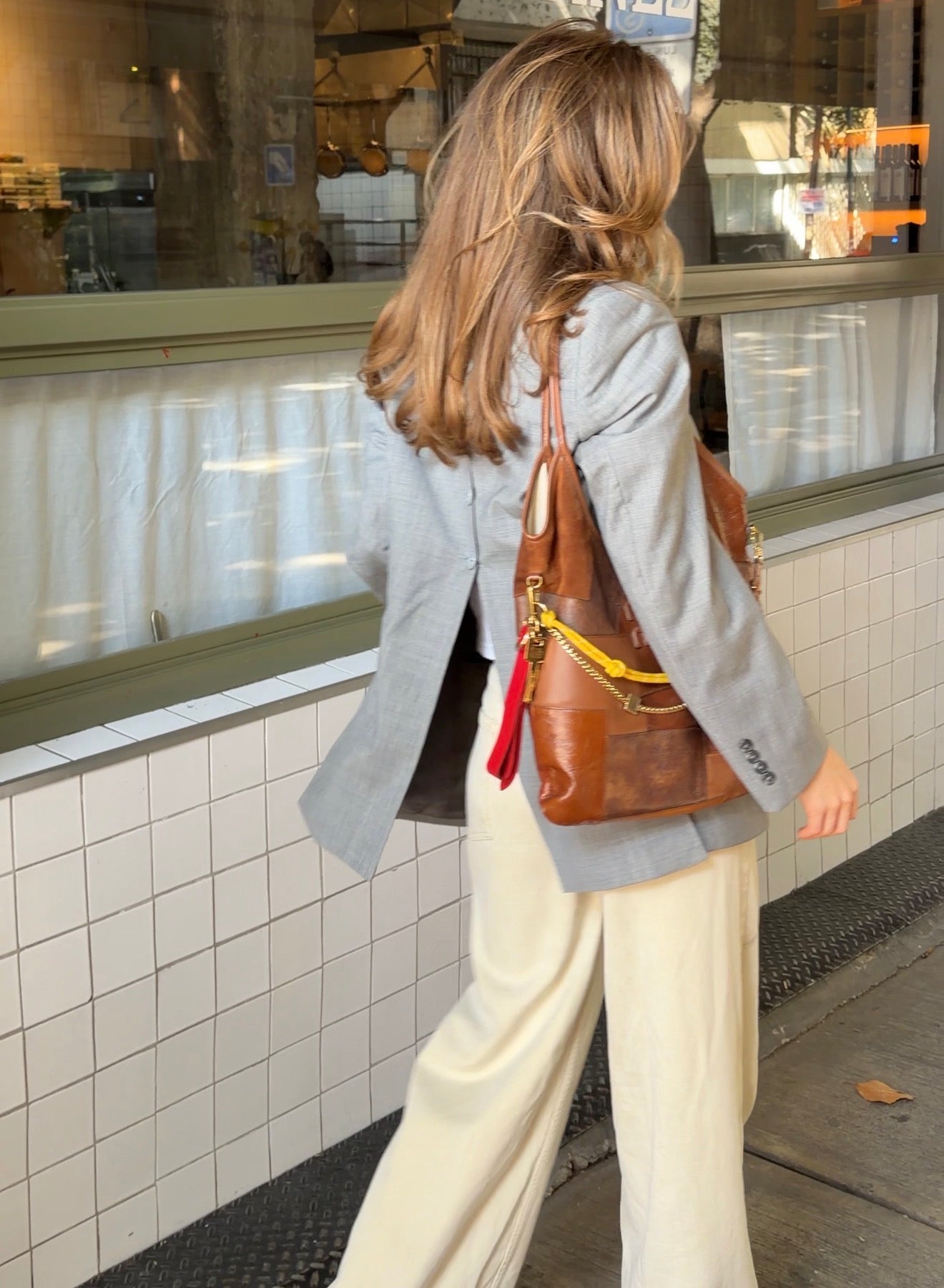  button back blazer
