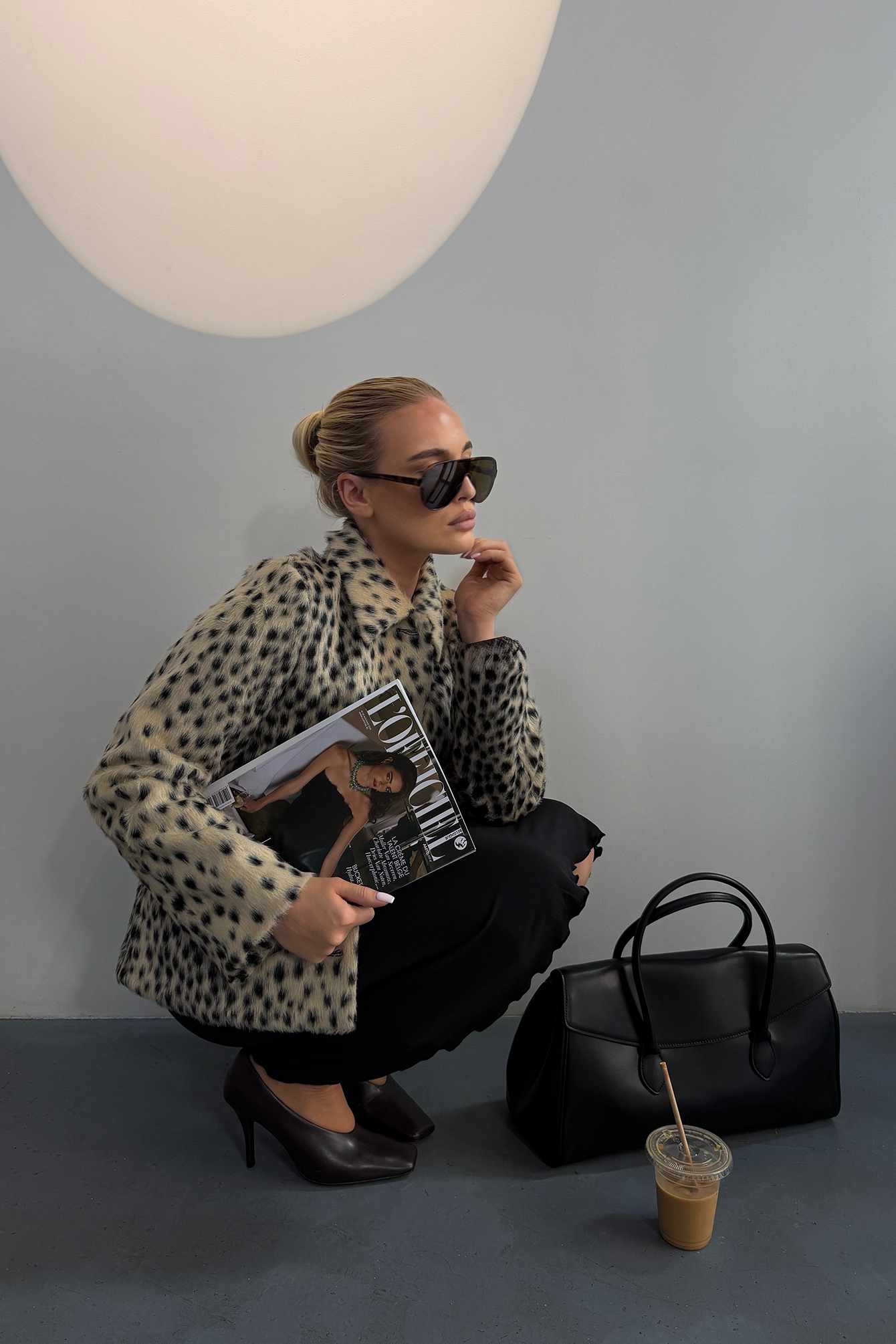 Faux Fur Printed Jacket