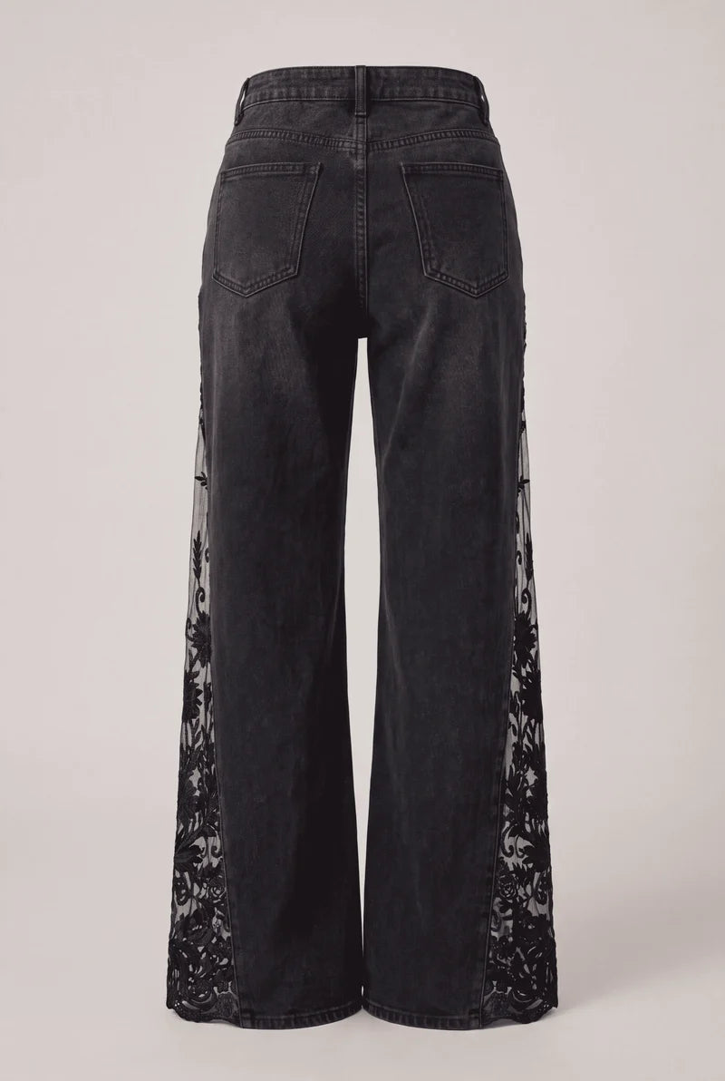Floral Lace Jeans