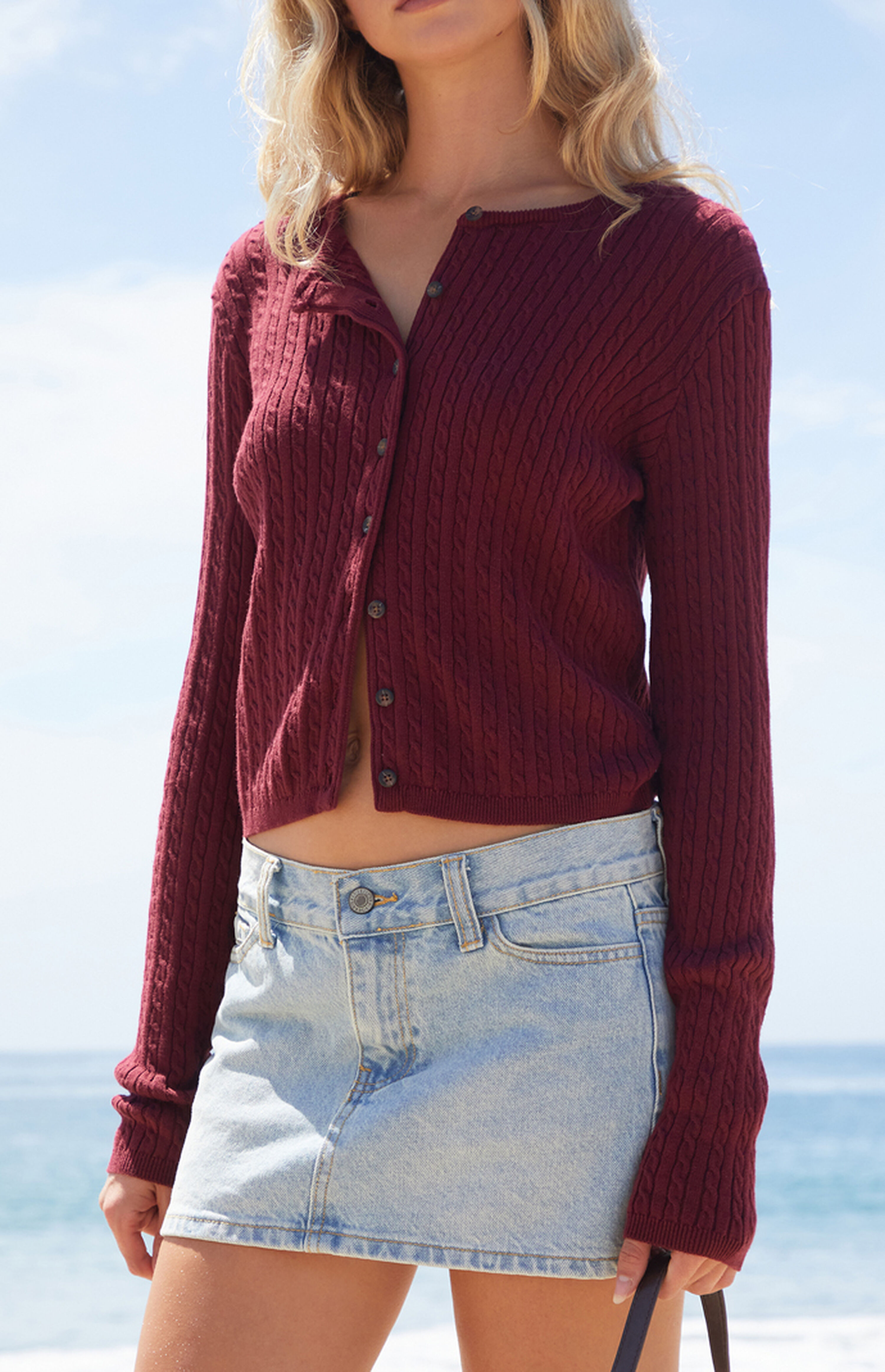 Zoe Cable Knit Cardigan