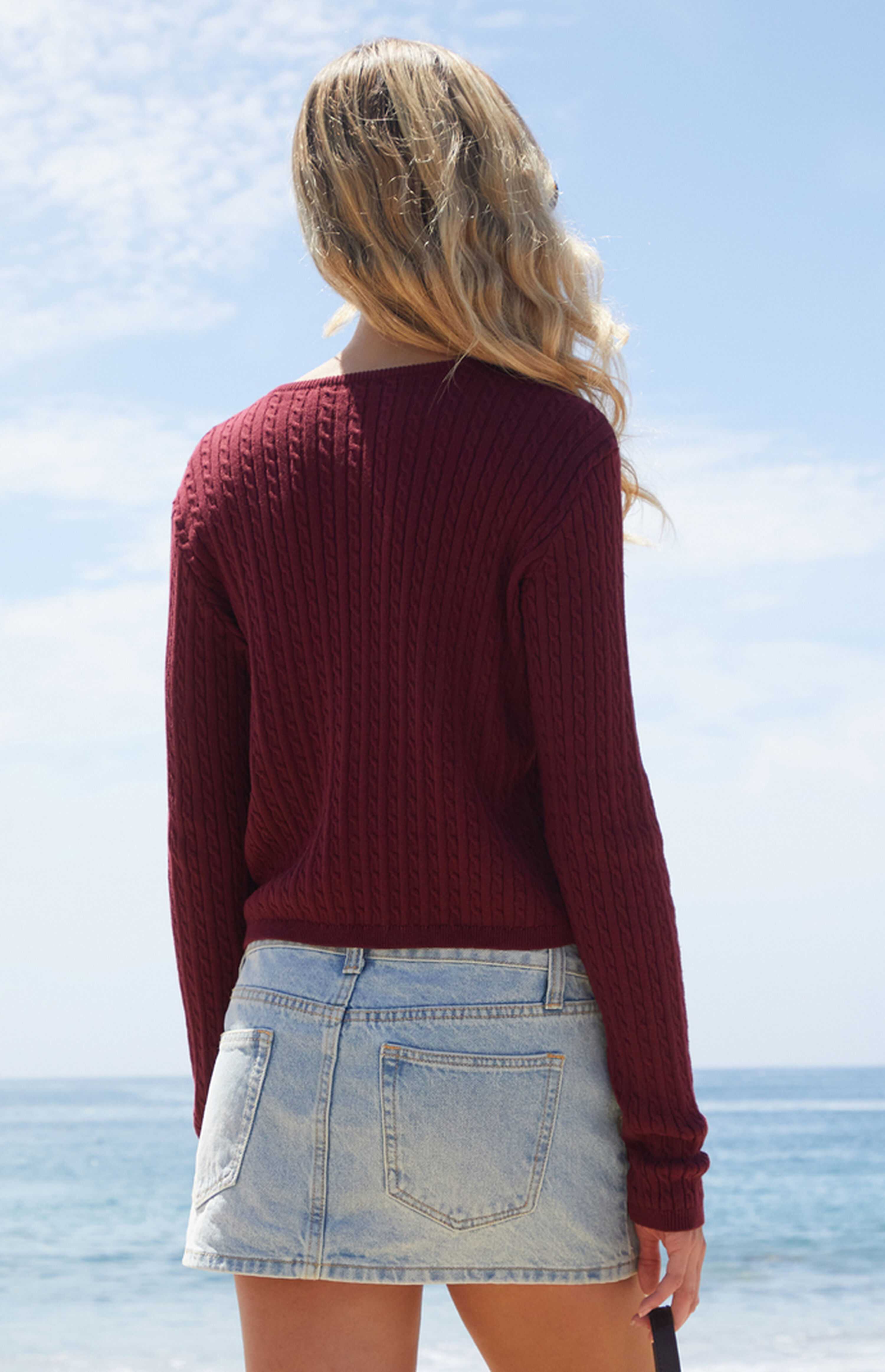 Zoe Cable Knit Cardigan