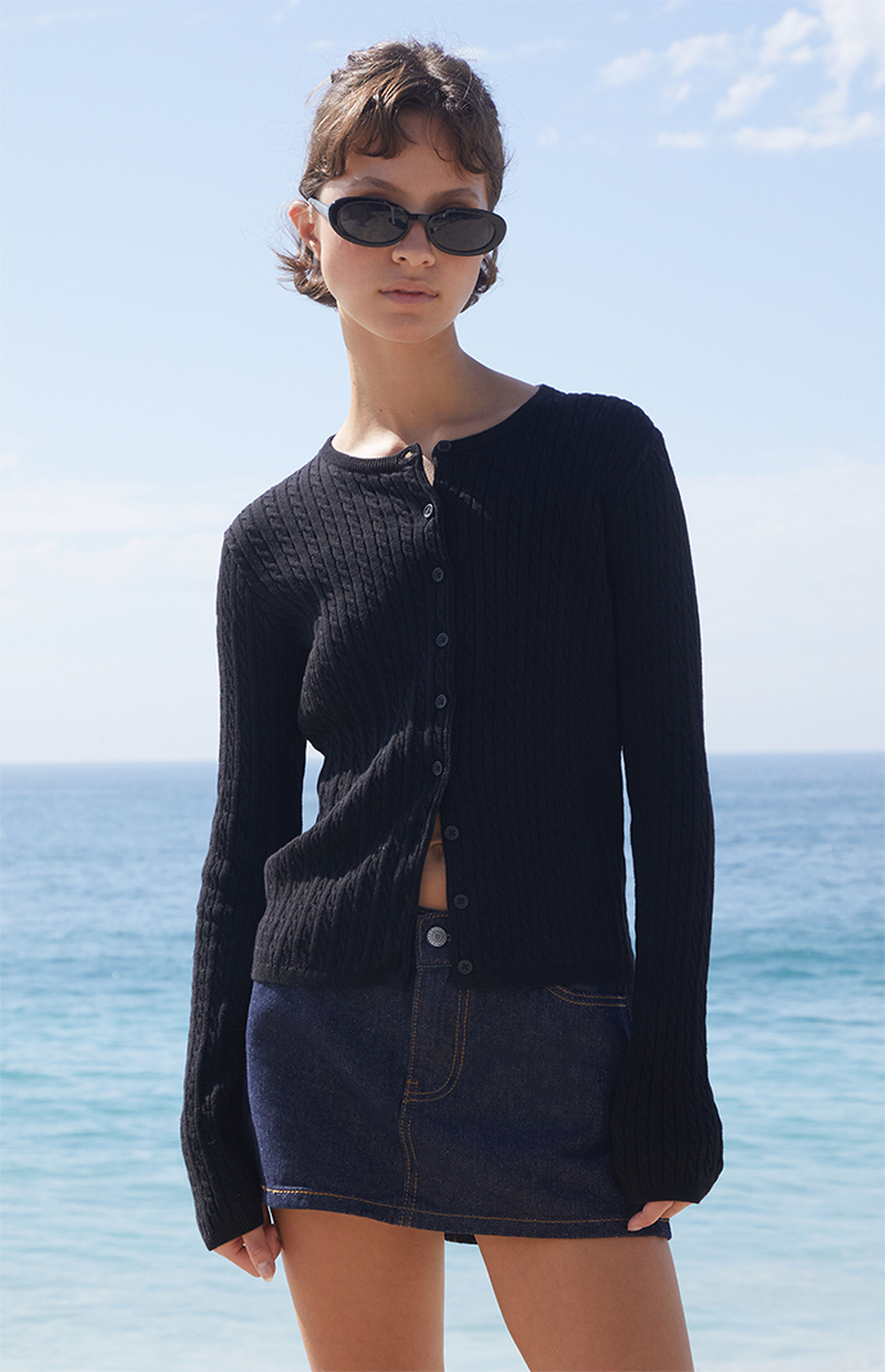 Zoe Cable Knit Cardigan