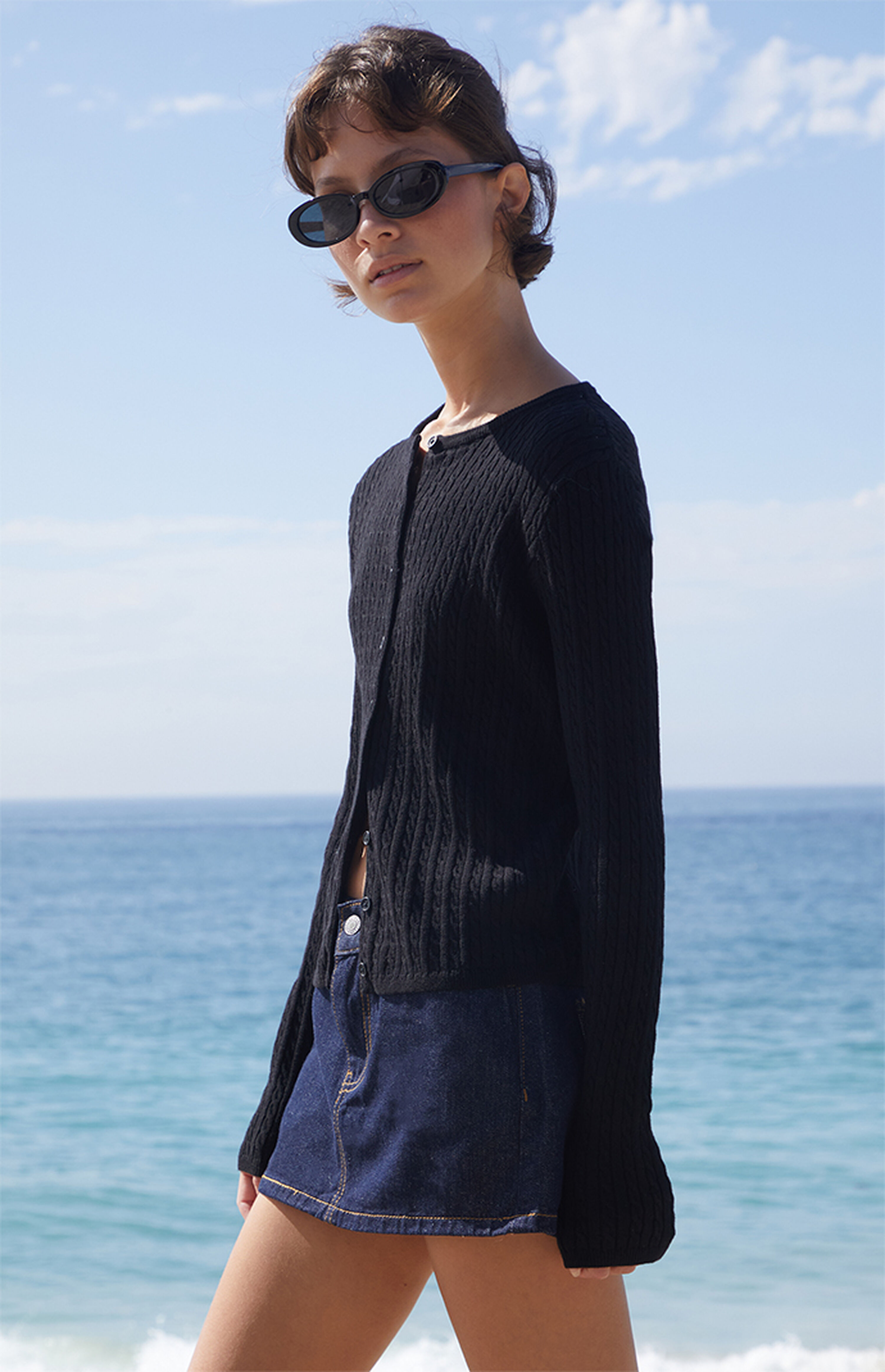 Zoe Cable Knit Cardigan