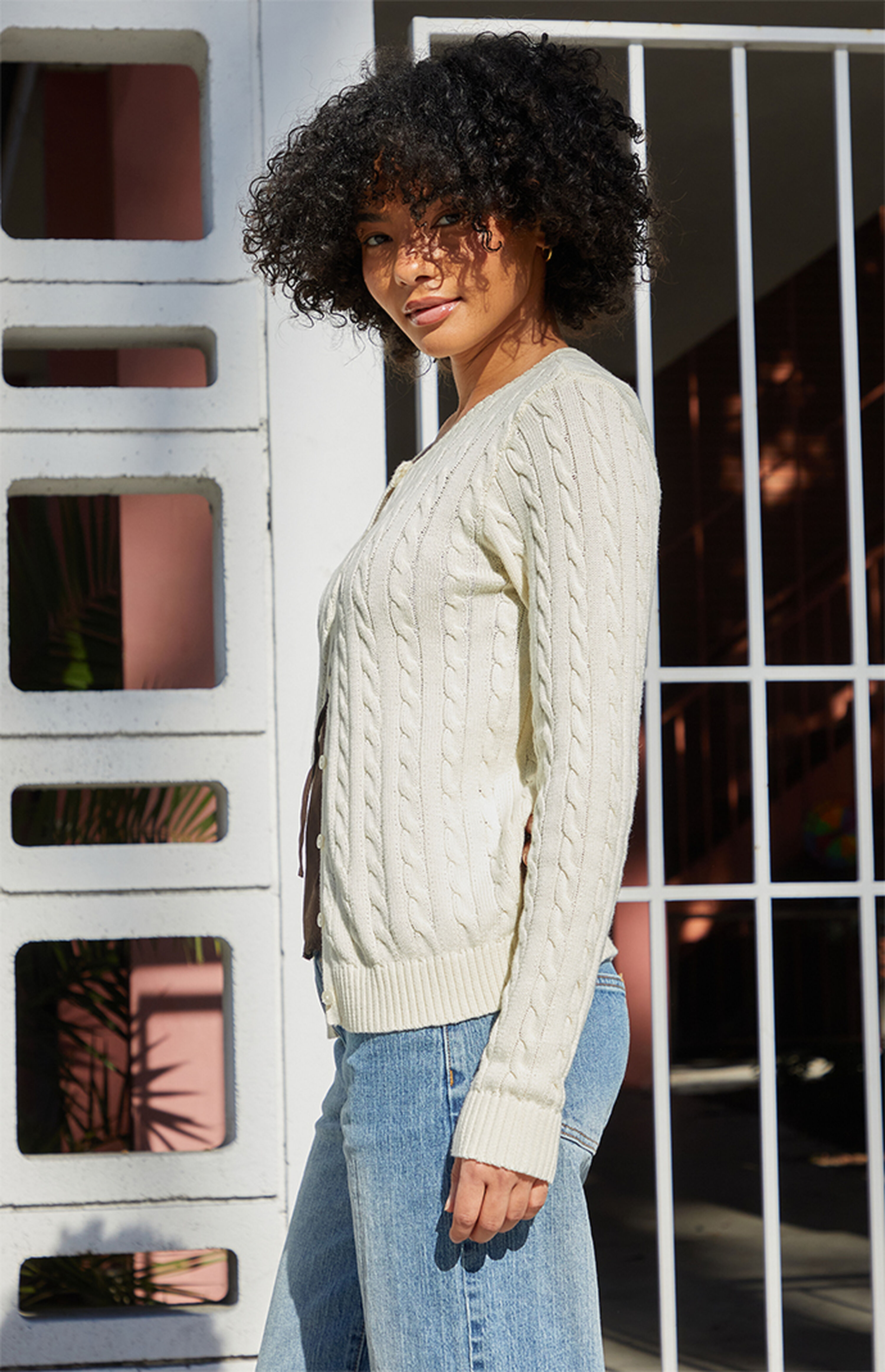 Zoe Cable Knit Cardigan