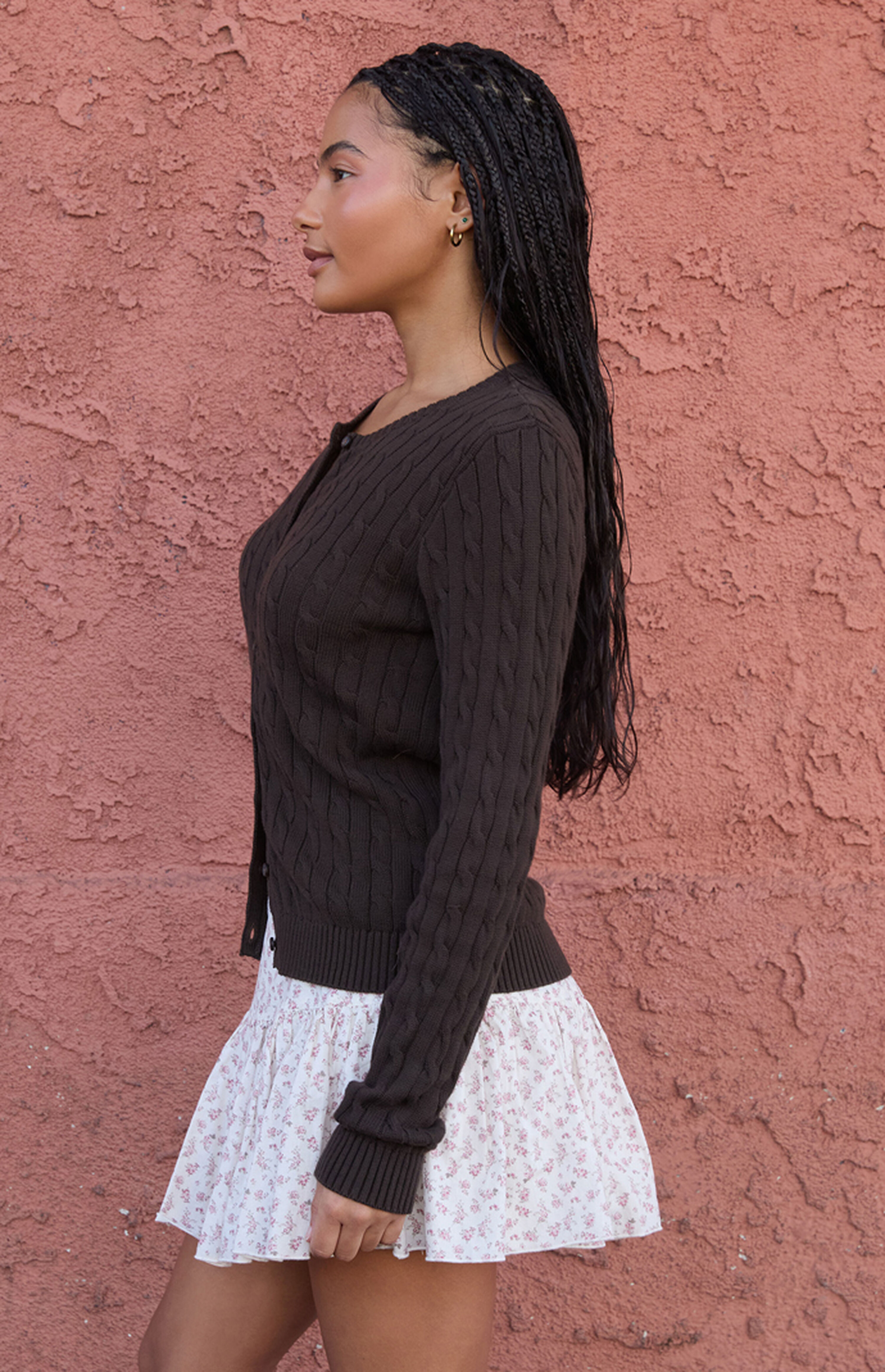 Zoe Cable Knit Cardigan