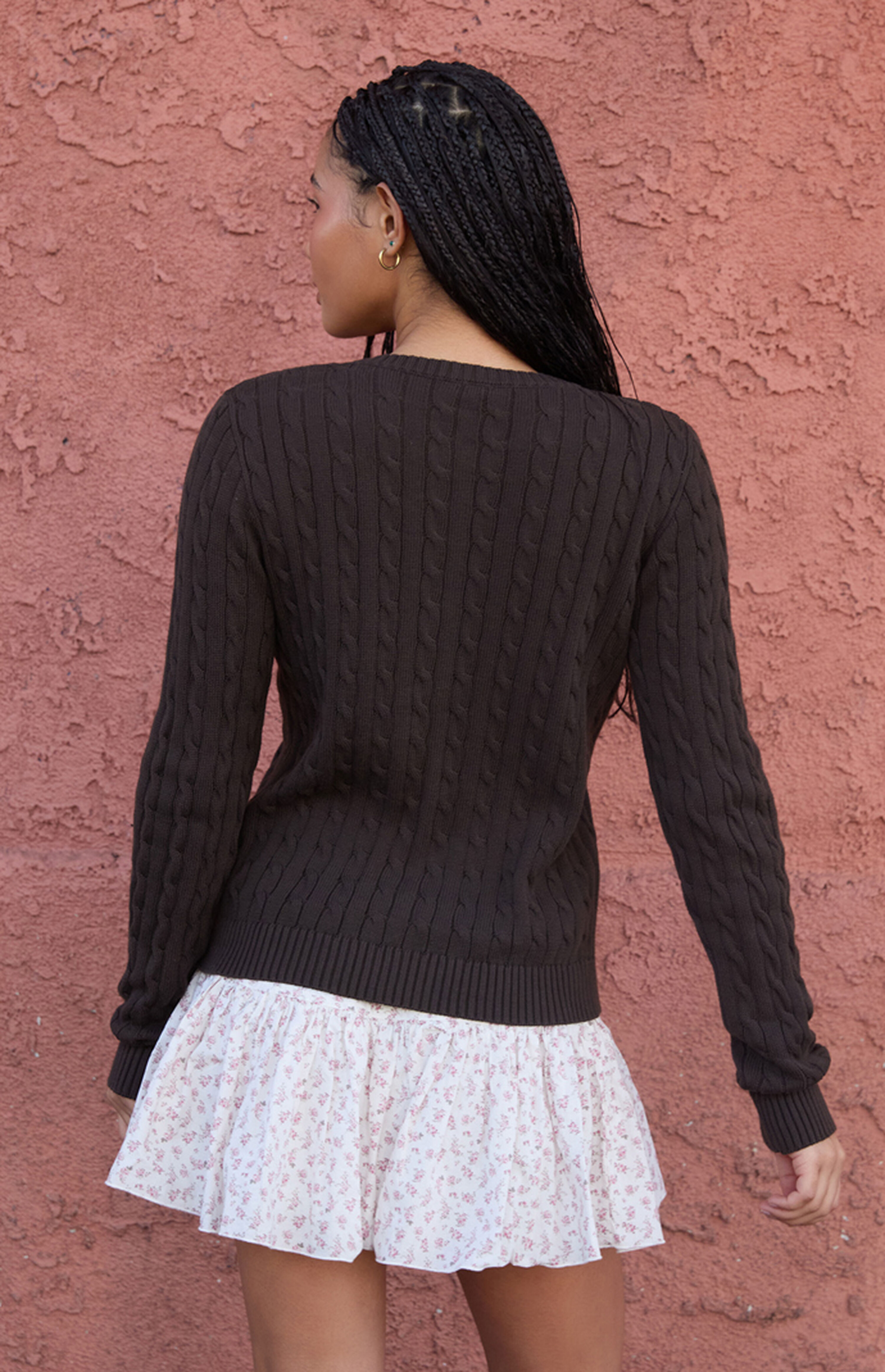 Zoe Cable Knit Cardigan