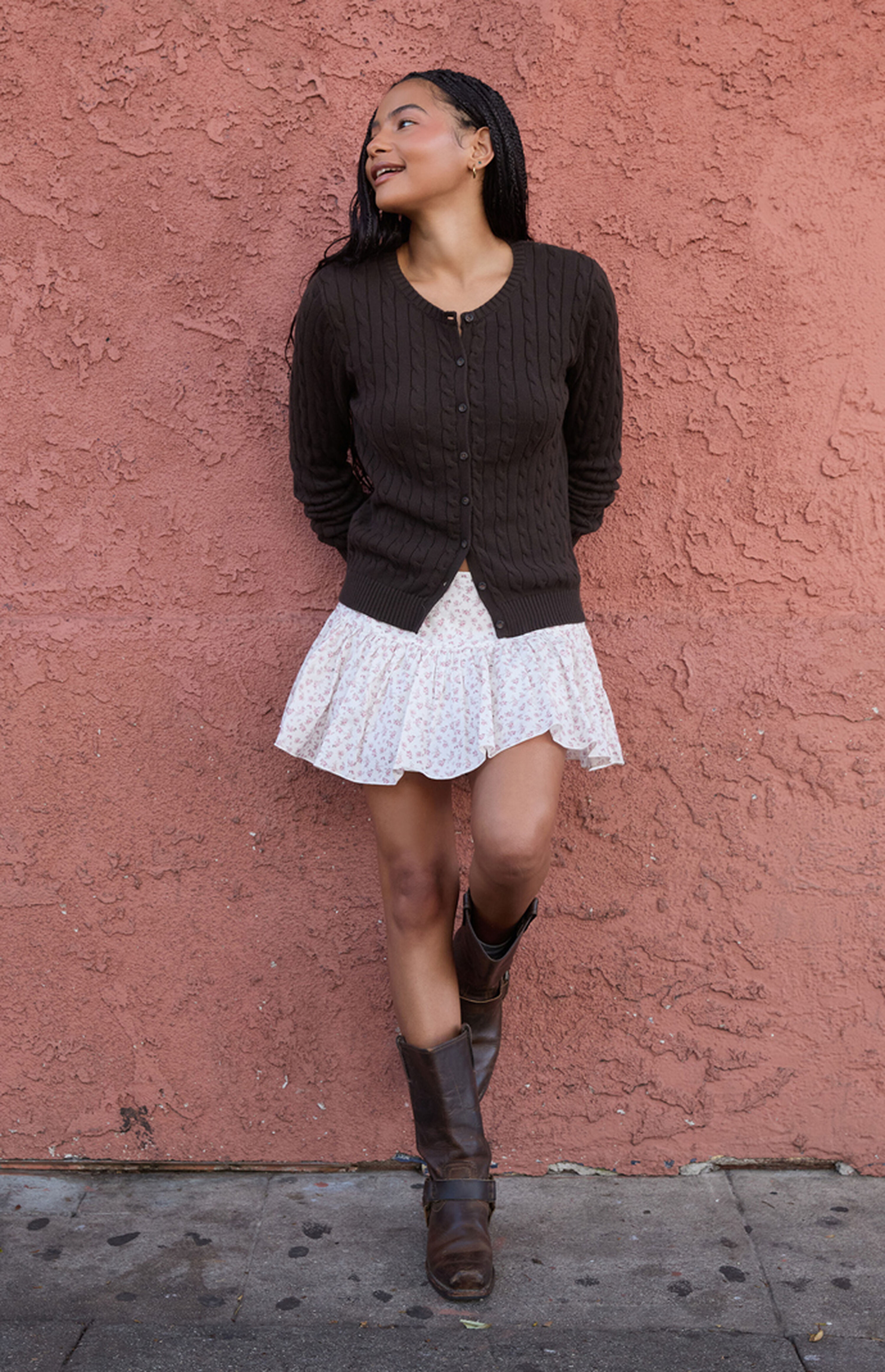 Zoe Cable Knit Cardigan