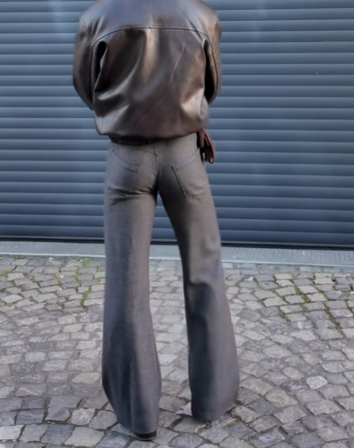 FLARED FITTING PANTS
