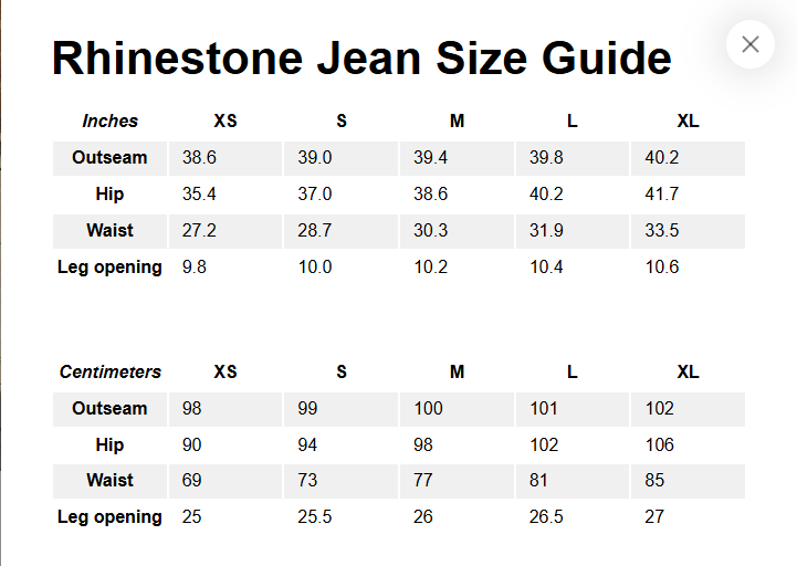 Angel Rhinestone Jean