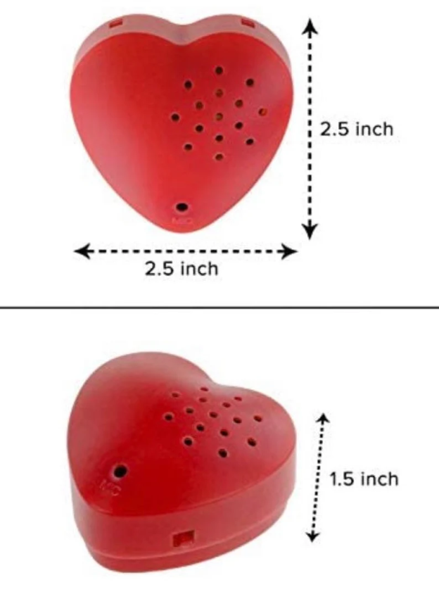 Wholesale Love Recording Box Valentine's Day Red Heart R Toy Movement Music Movement