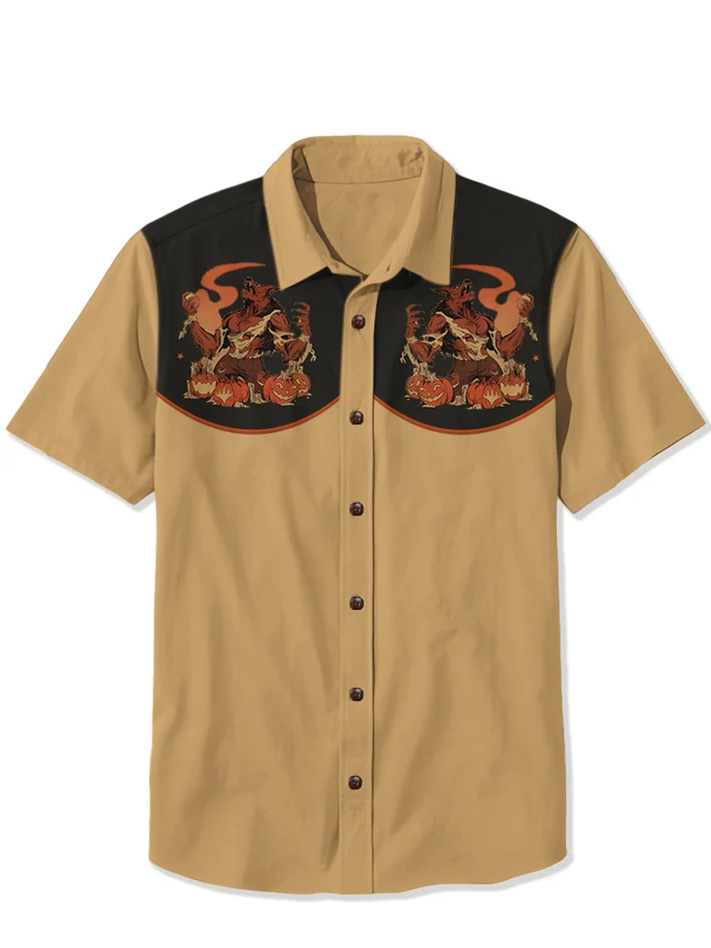 Halloween Pumpkin Werewolf Shirt