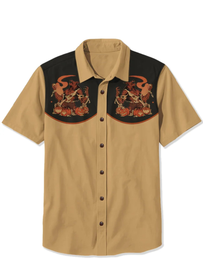 Halloween Pumpkin Werewolf Shirt