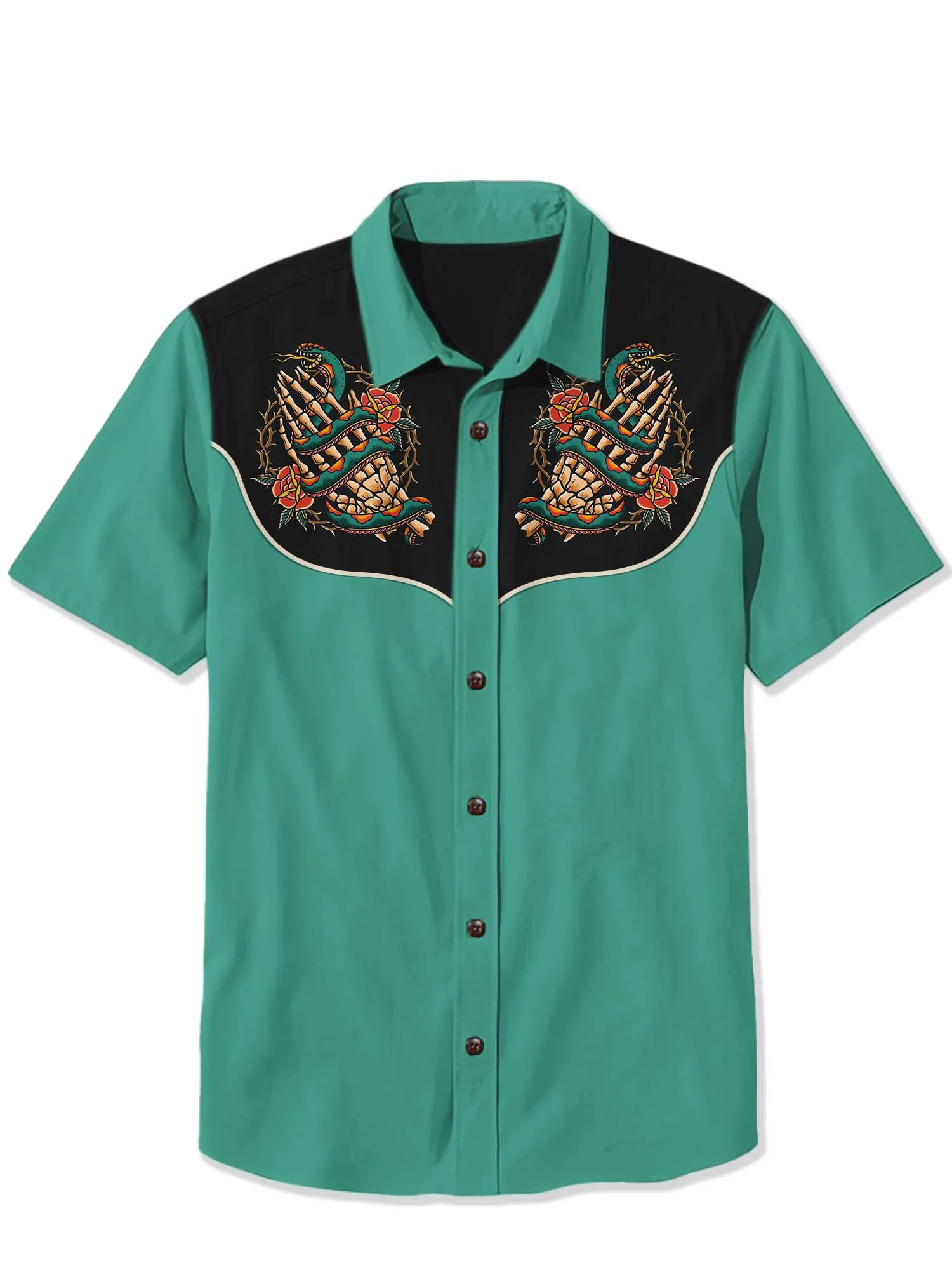 Halloween Snake and Skeleton Hands Shirt