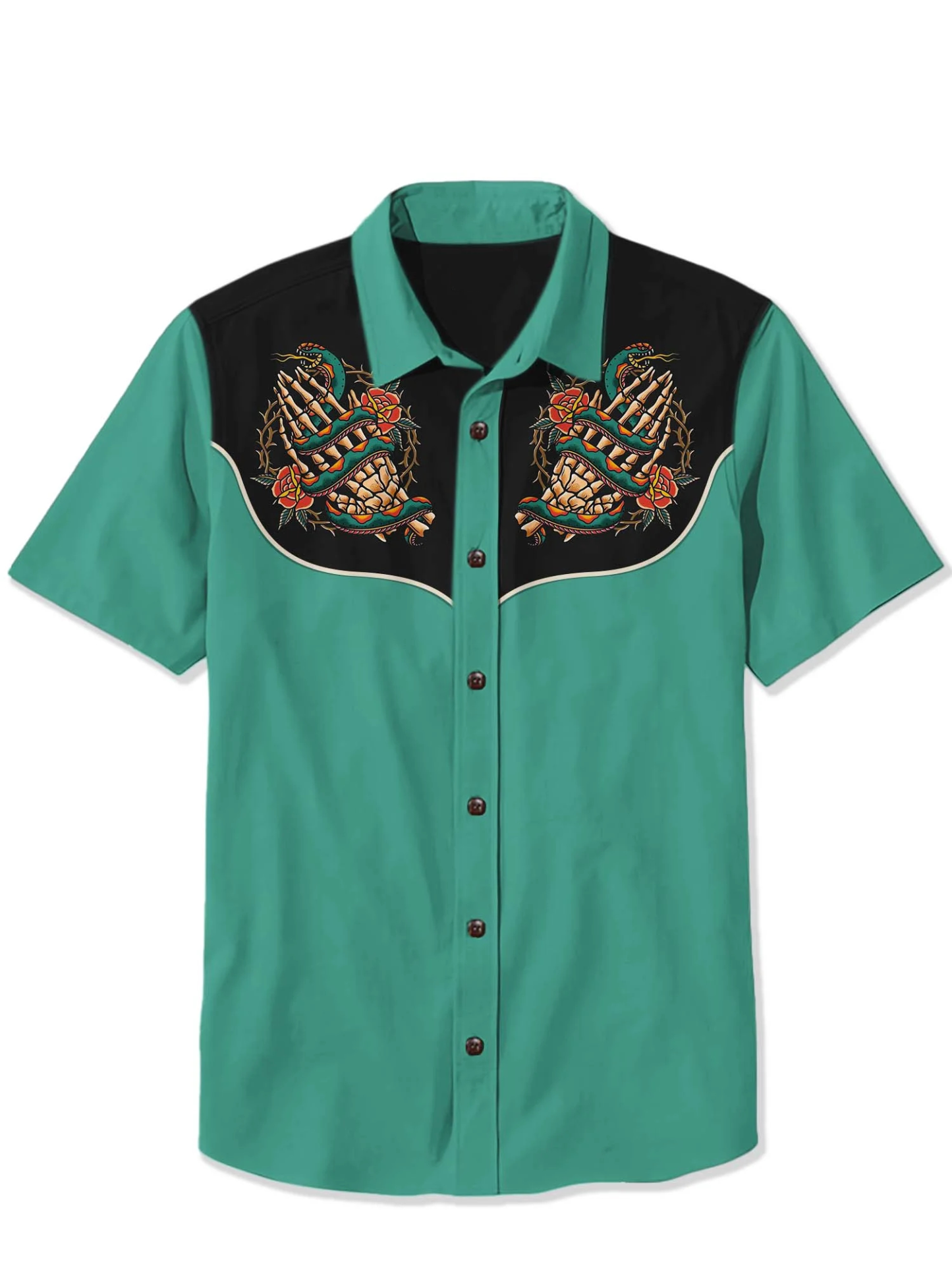 Halloween Snake and Skeleton Hands Shirt