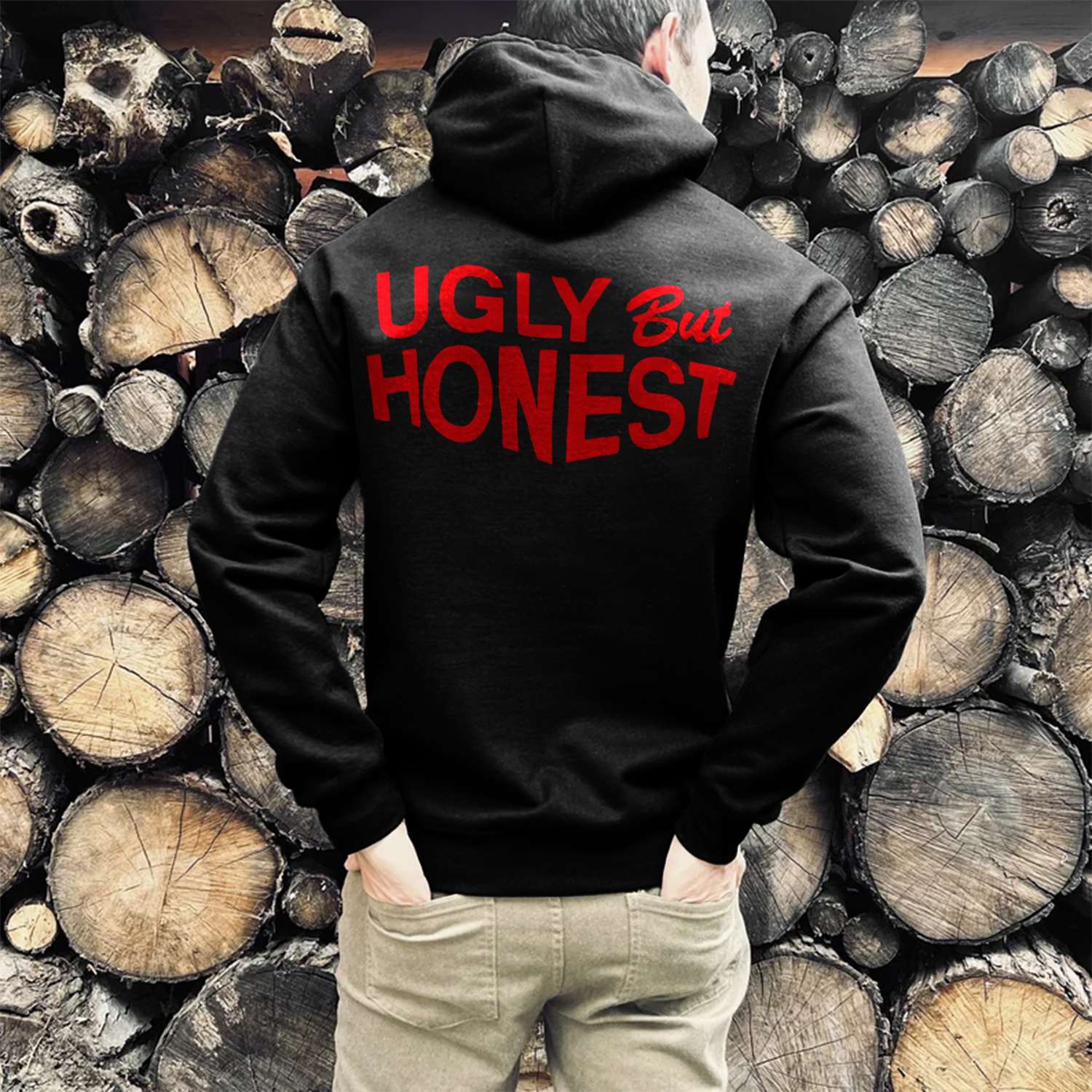 Ugly But Honest Print Casual Hoodie