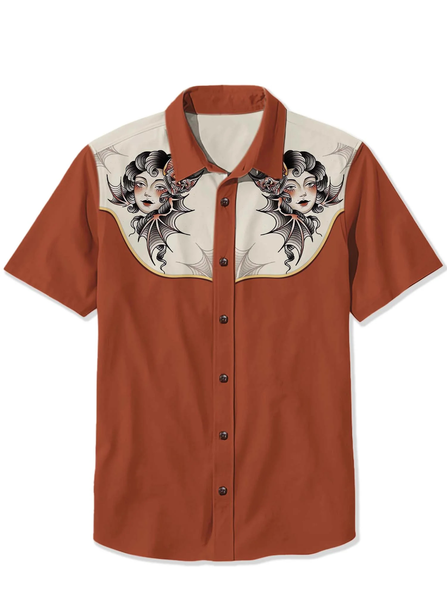 Halloween Batgirl Print Shirt