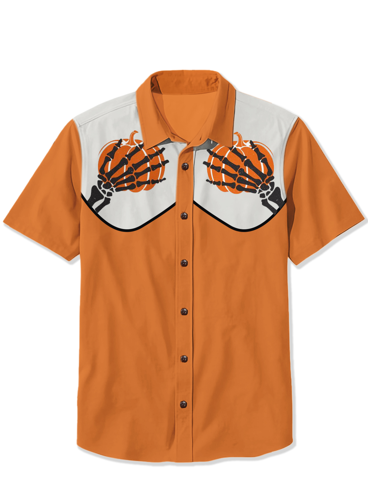 Halloween Protective Pumpkin Print Shirt