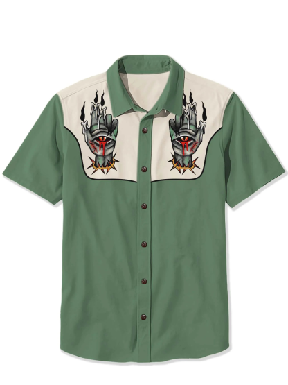 Halloween Hands of Glory Print Shirt