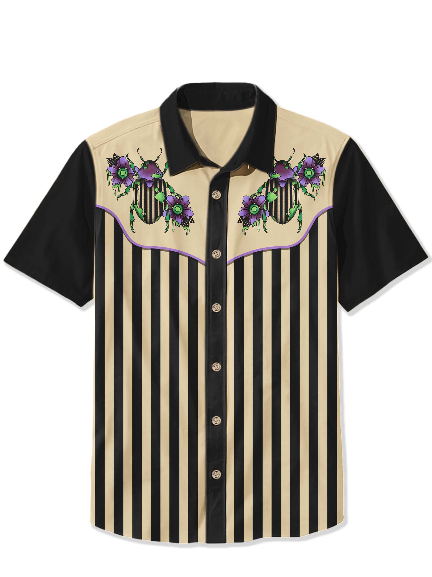 Halloween Beetle Print Shirt