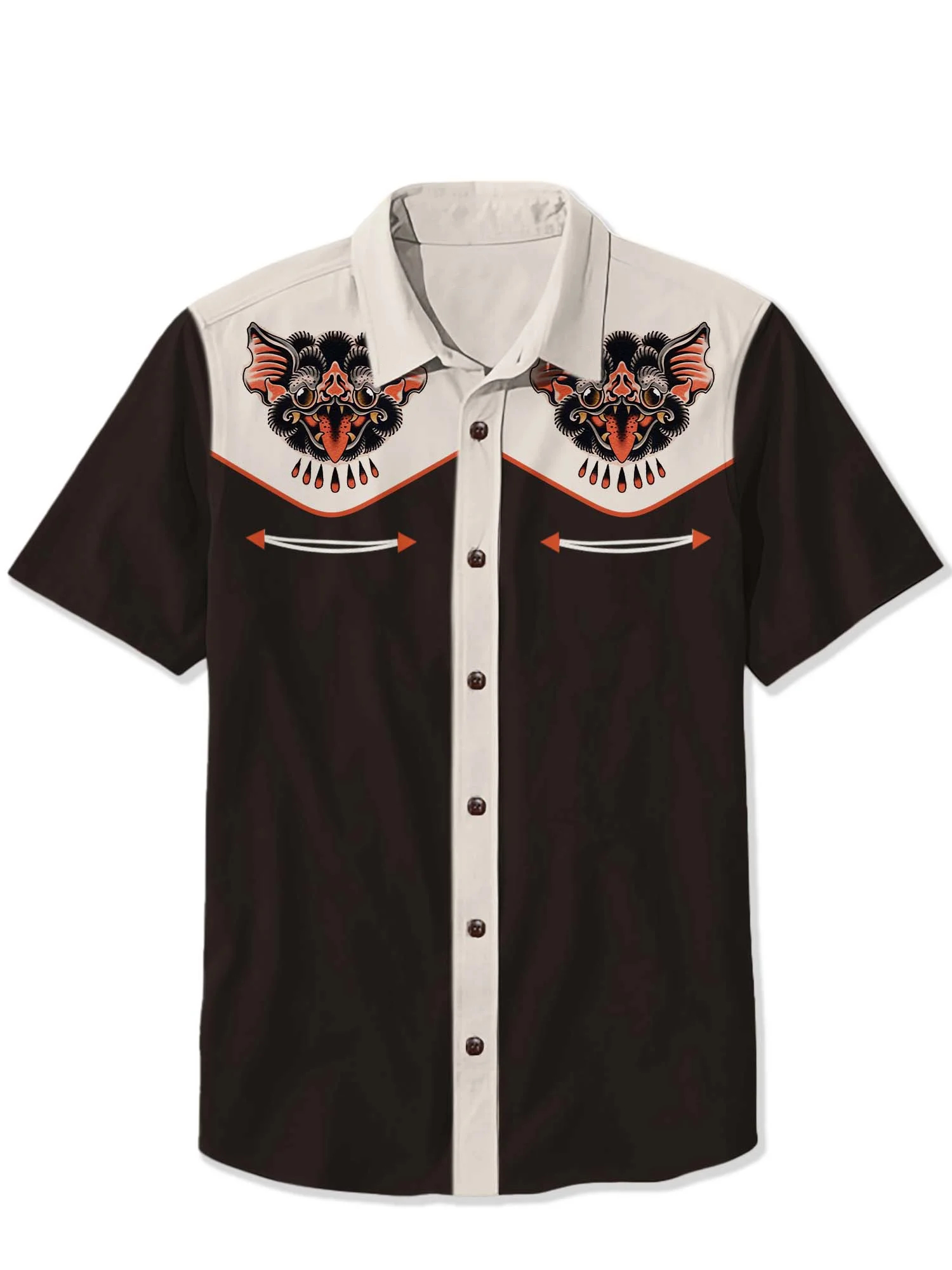 Halloween Bat Print Shirt