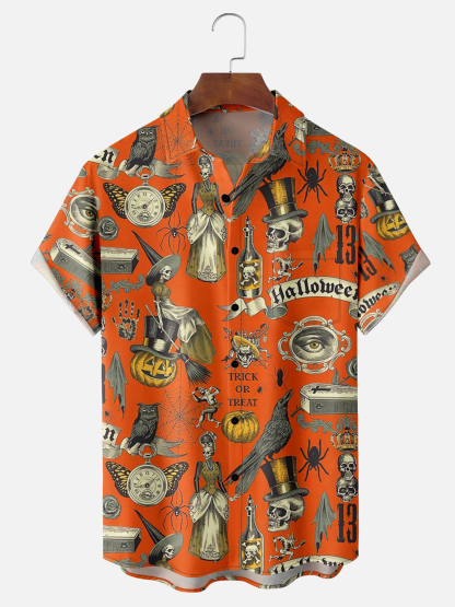 Halloween Retro Illustration Shirt