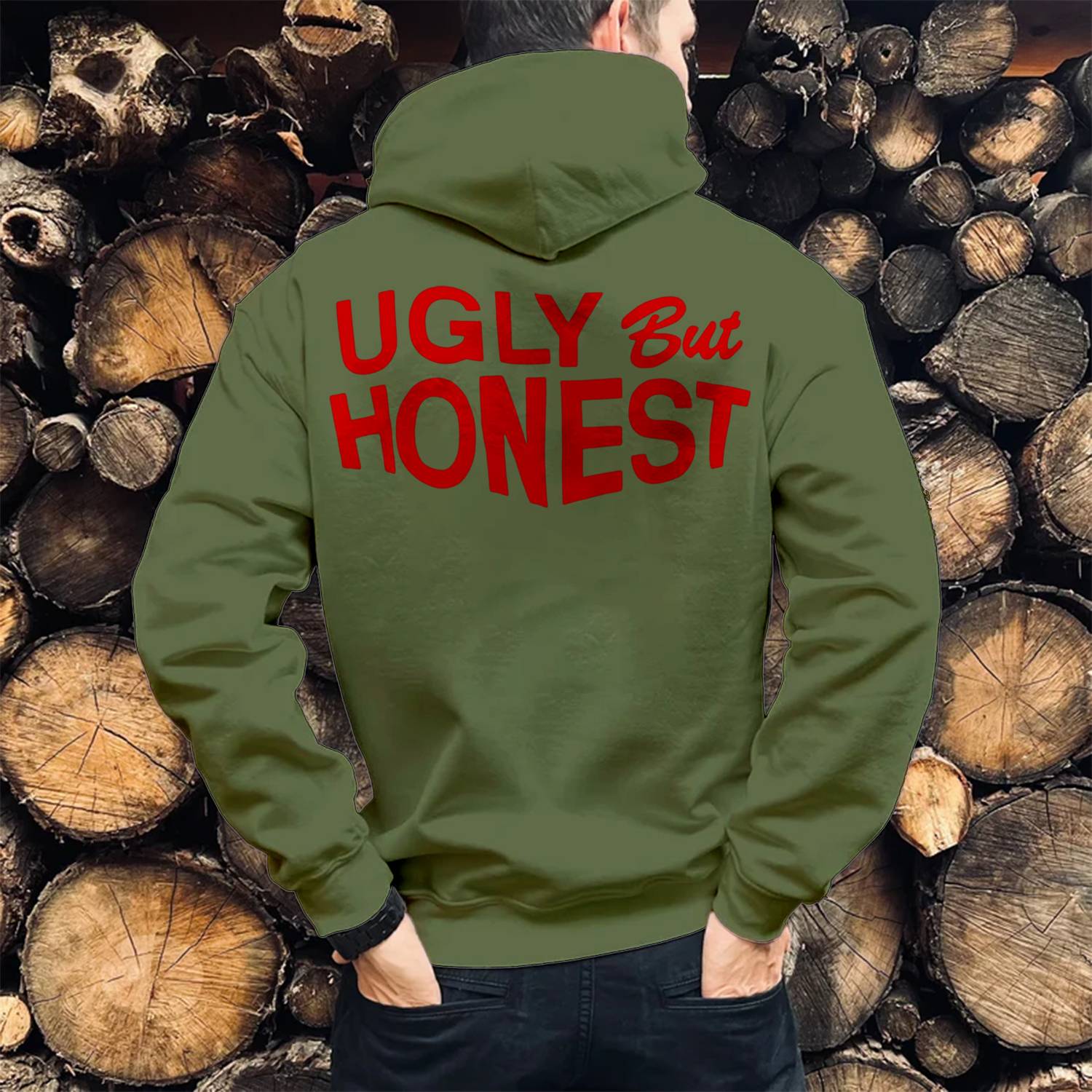 Ugly But Honest Print Casual Hoodie