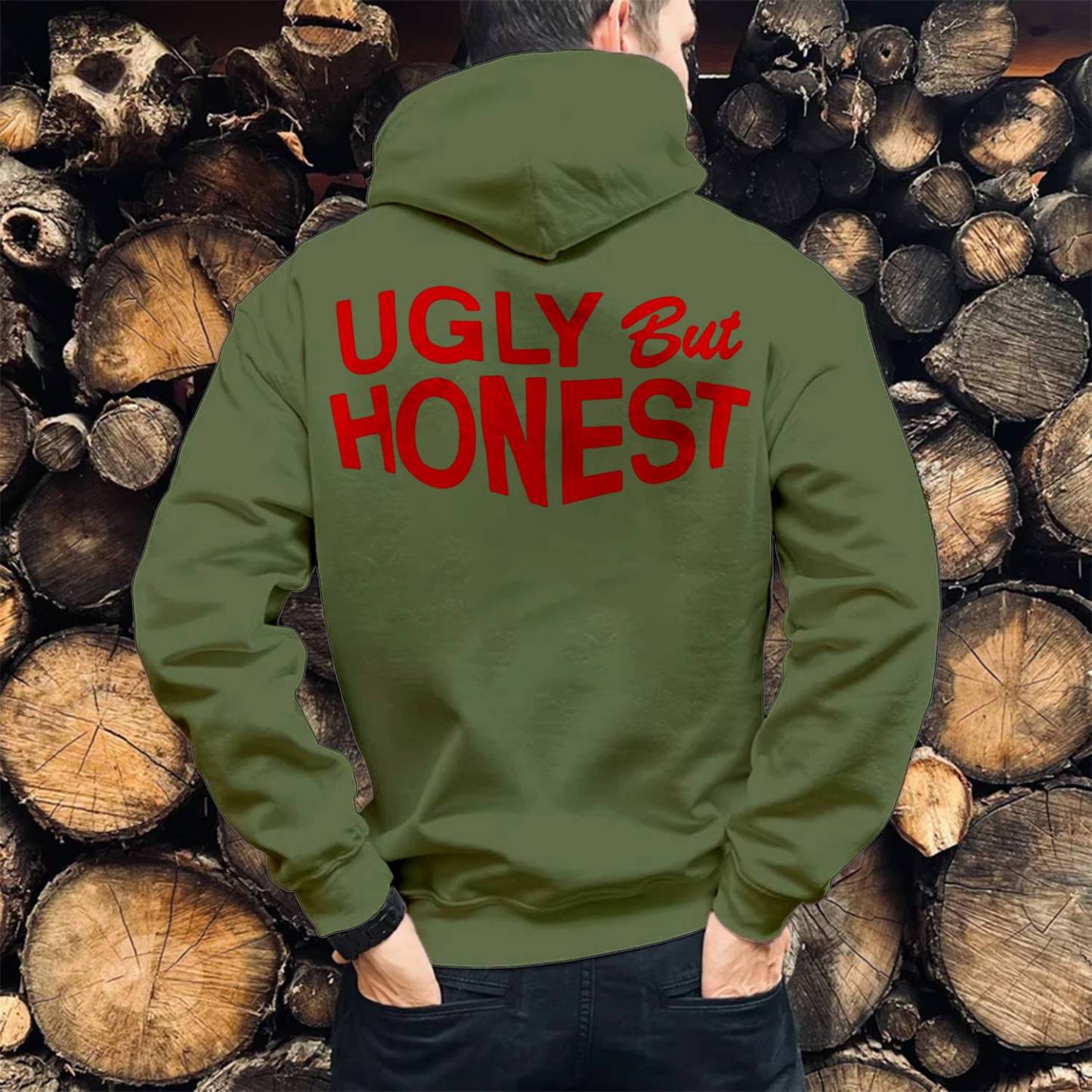Ugly But Honest Print Casual Hoodie