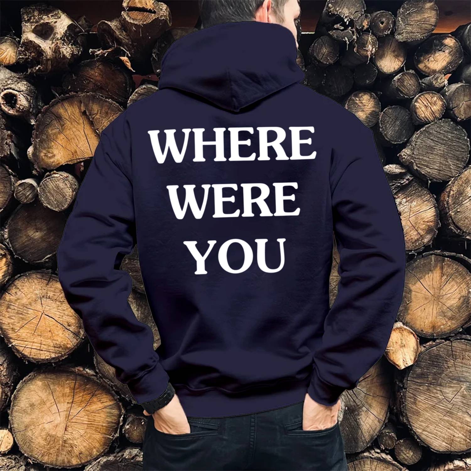 Where Were You Print Casual Hoodie