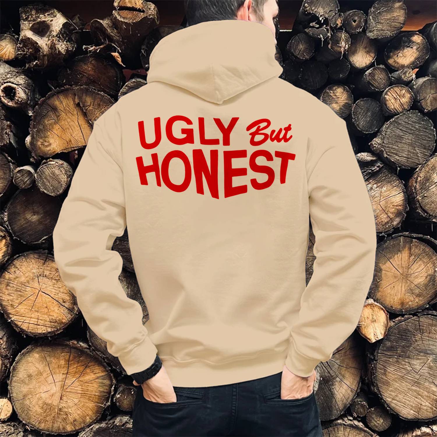 Ugly But Honest Print Casual Hoodie