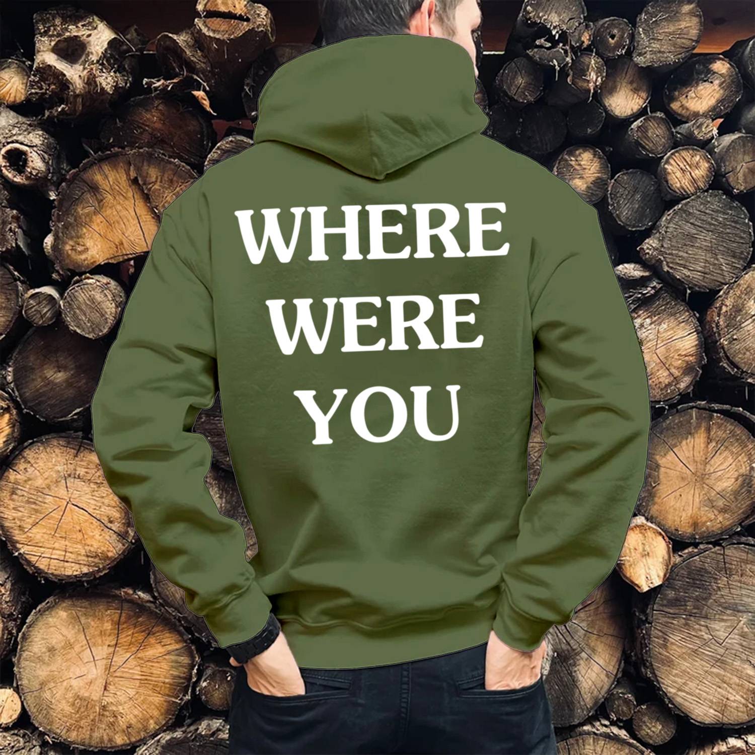 Where Were You Print Casual Hoodie