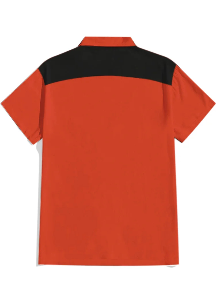 Halloween Western Skull Pumpkin Print Shirt