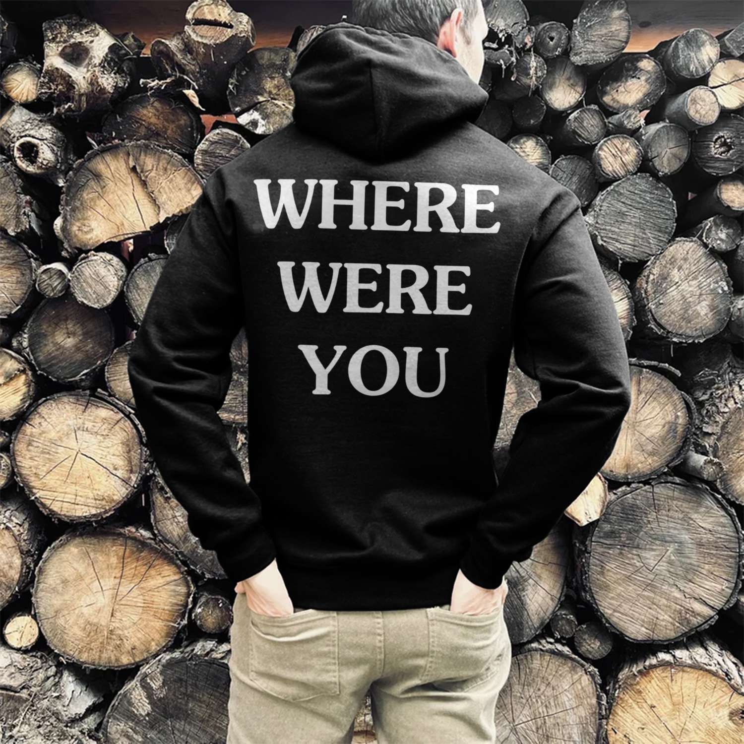 Where Were You Print Casual Hoodie