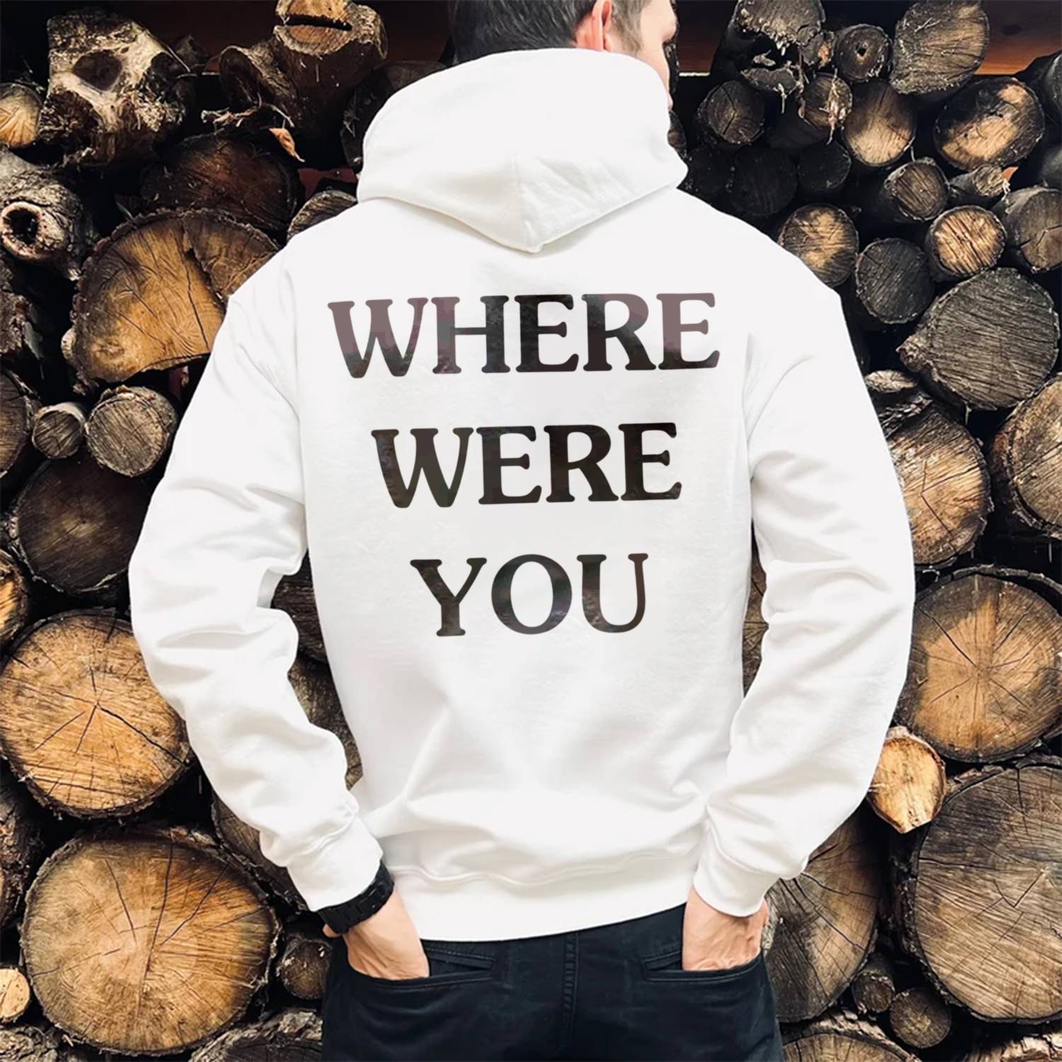 Where Were You Print Casual Hoodie