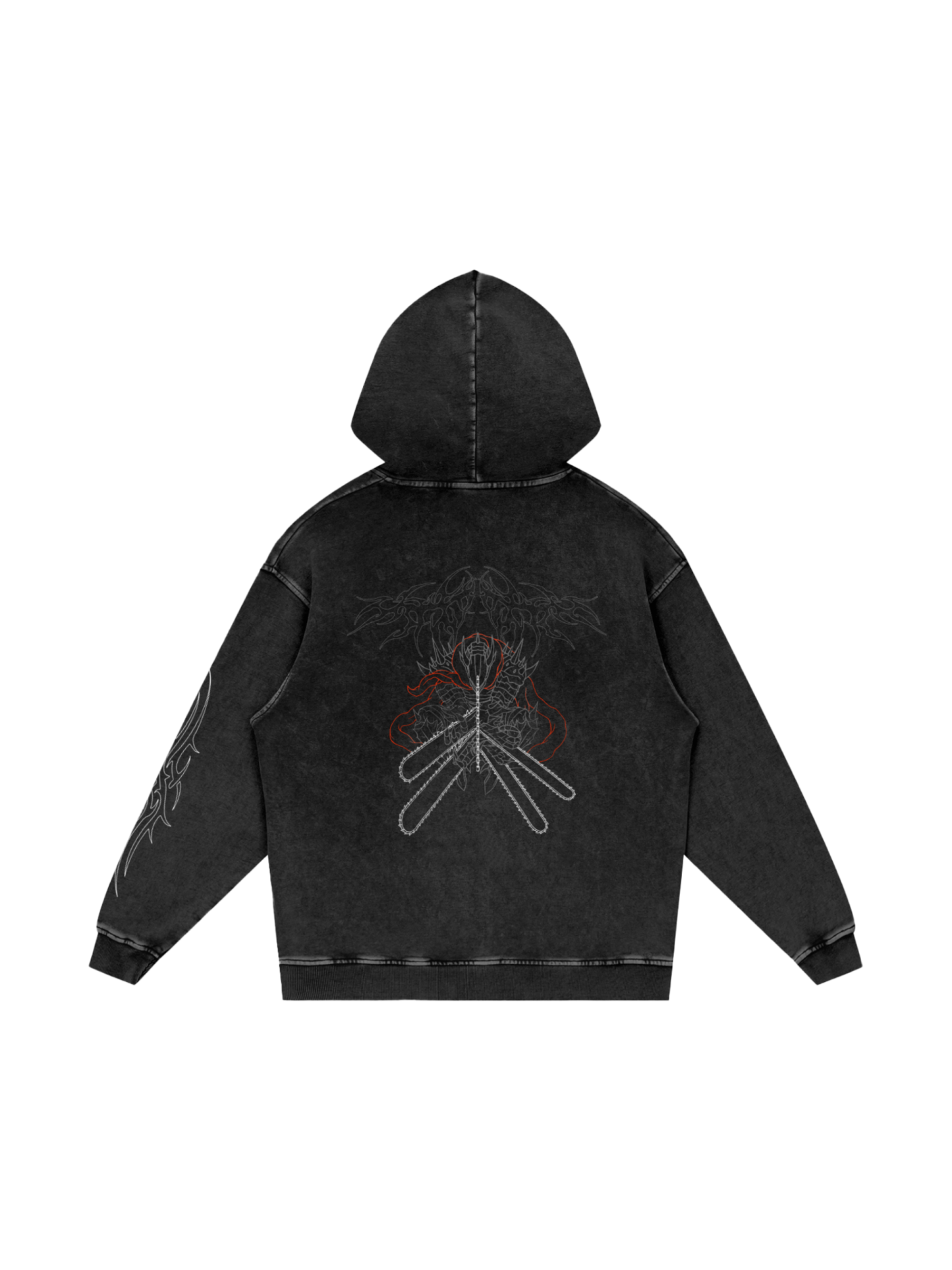 GRIND RITUAL WASHED HOODIE | CHAINSAW MAN