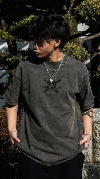 ZORO ACID WASH TEE