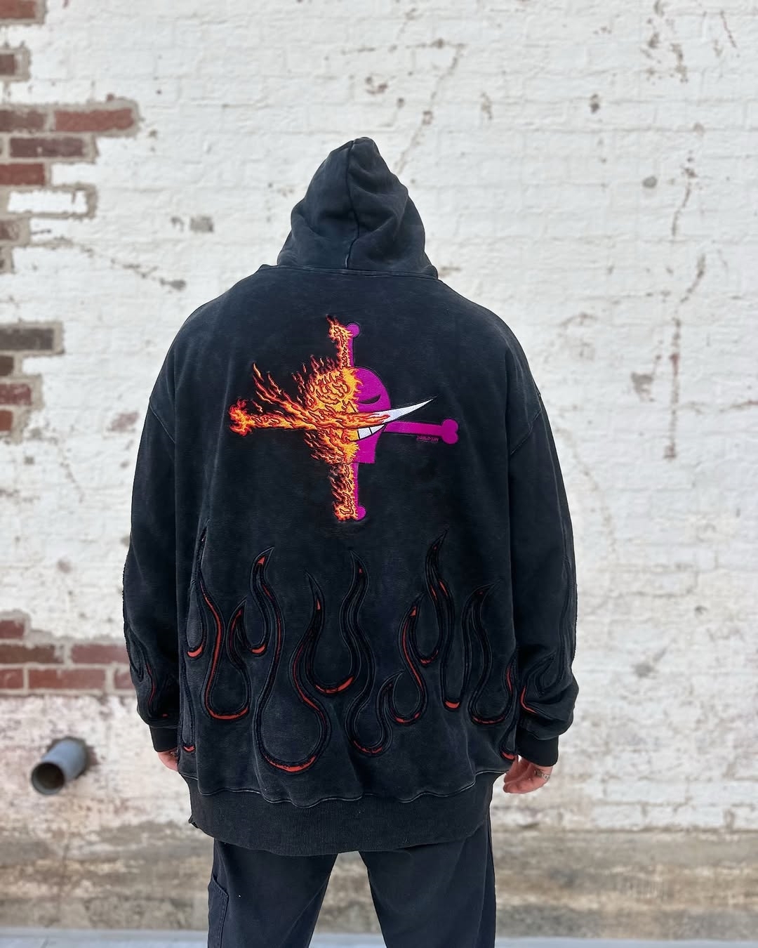 FIRE-FIST EMBROIDERY HOODIE