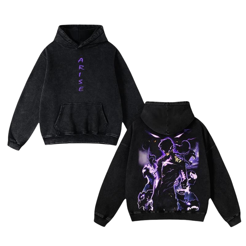 SUNG JIN WOO ACID WASH HOODIE