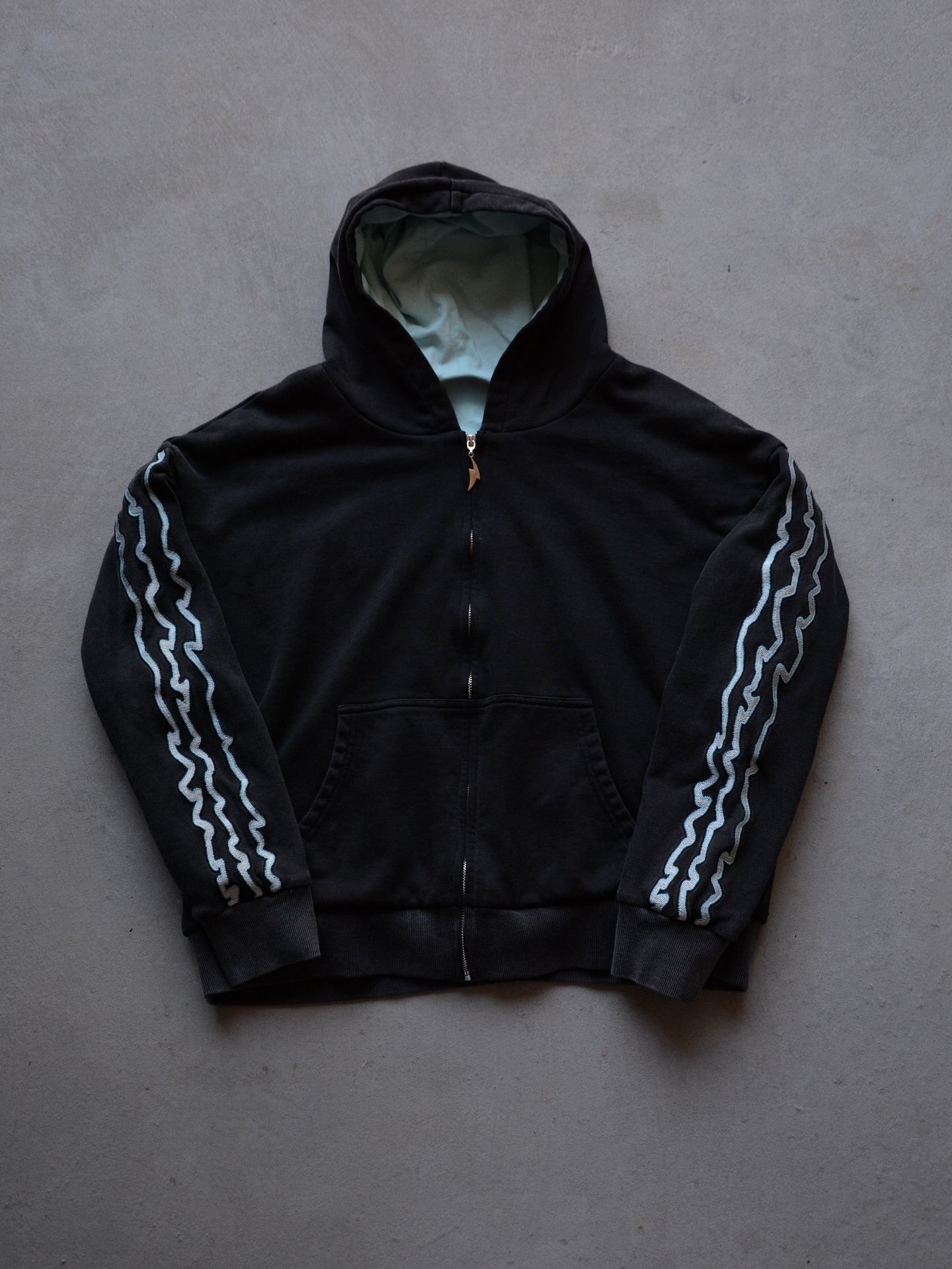 THUNDER BREATHING GLOWING EMBROIDERY ZIP UP | DEMON SLAYER