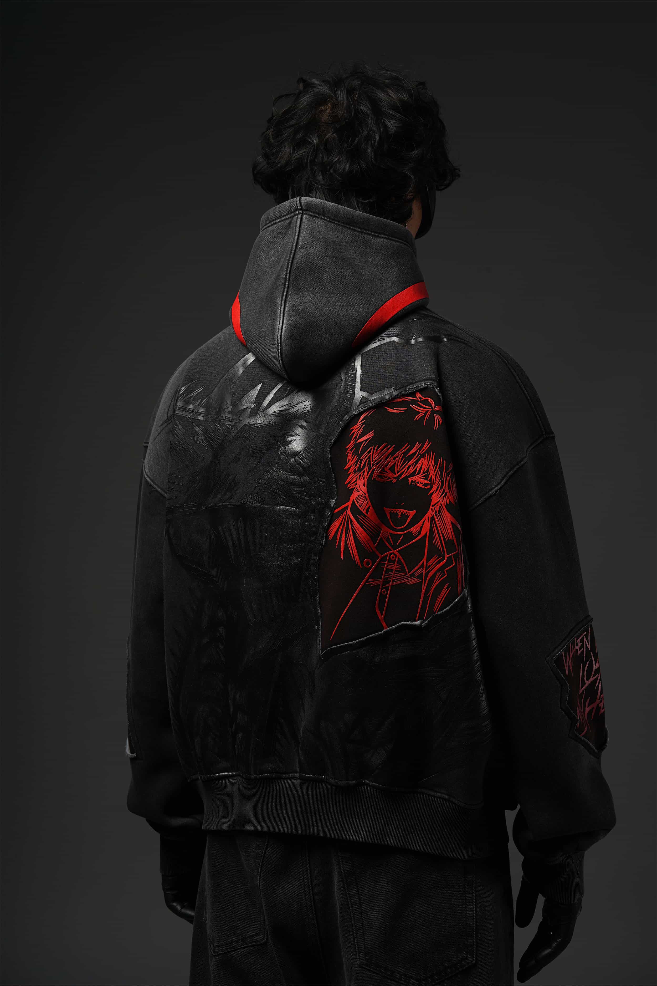 HEARTLESS ACID WASHED HOODIE