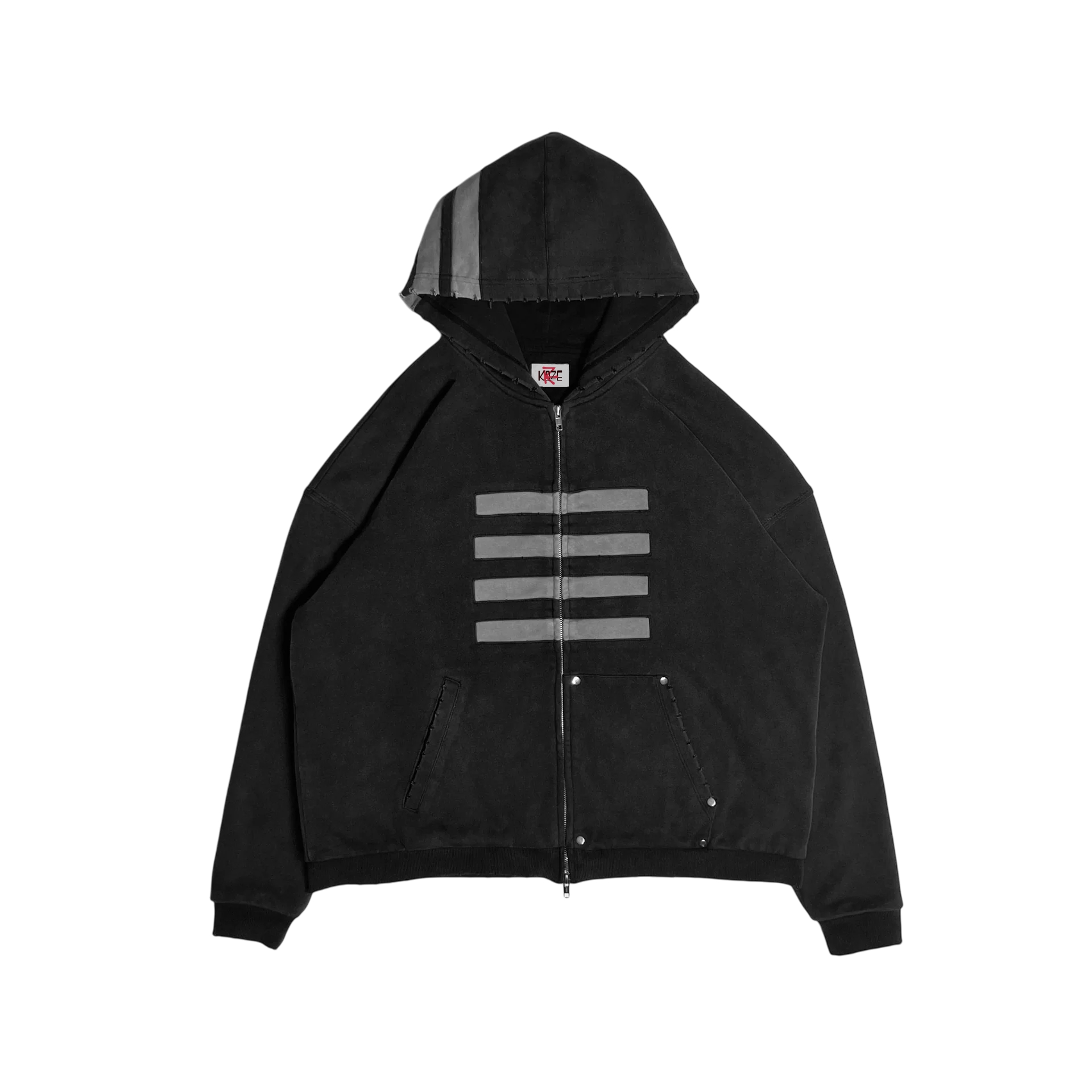 "DEATH THE KID" ASYMMETRICAL ZIP