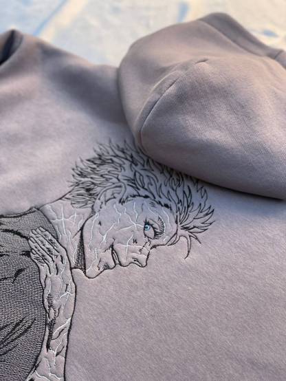 JJK   Embroidered Hoodie