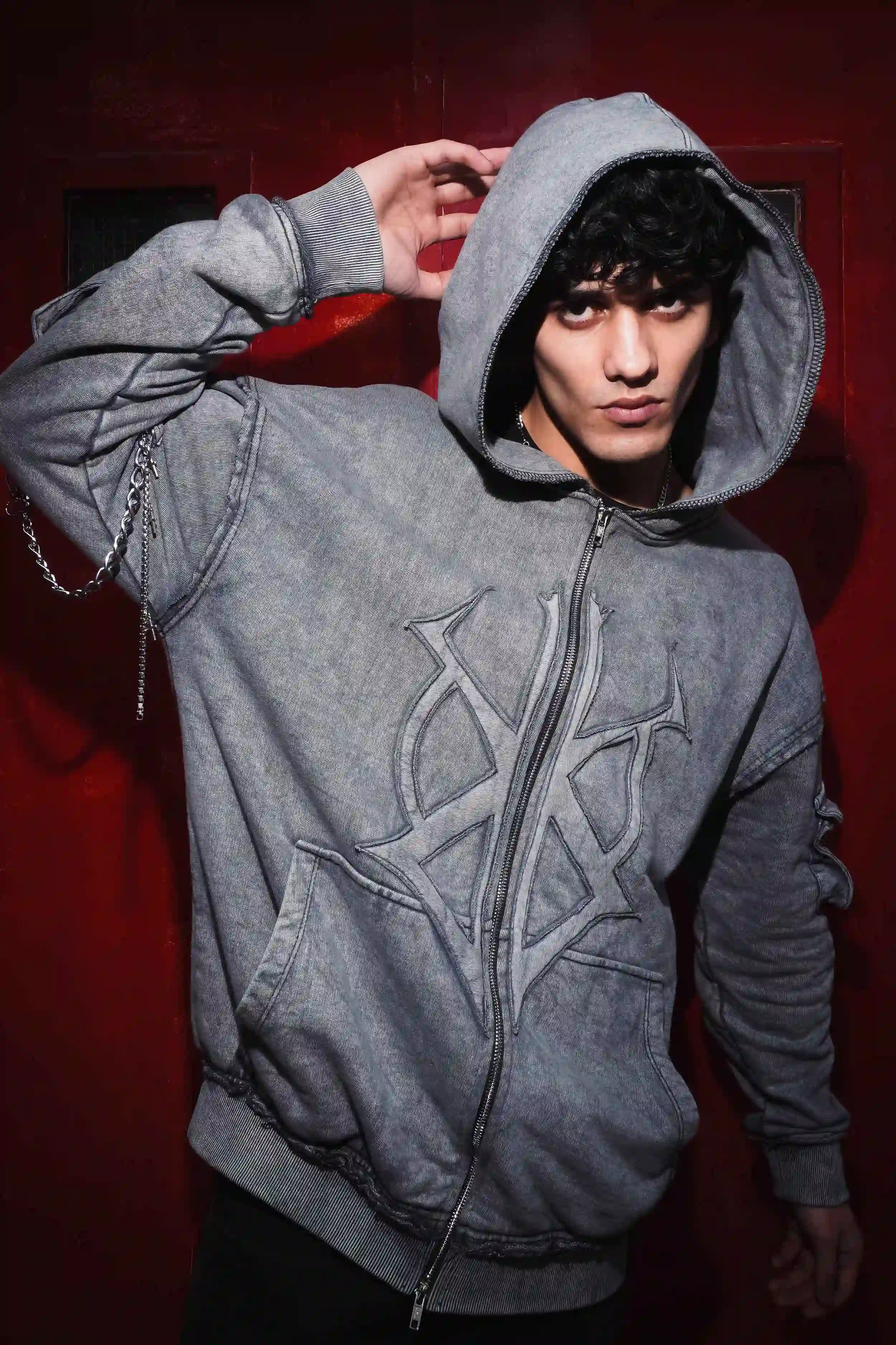 BERSERKING MENACE VINTAGE ZIP HOODIE