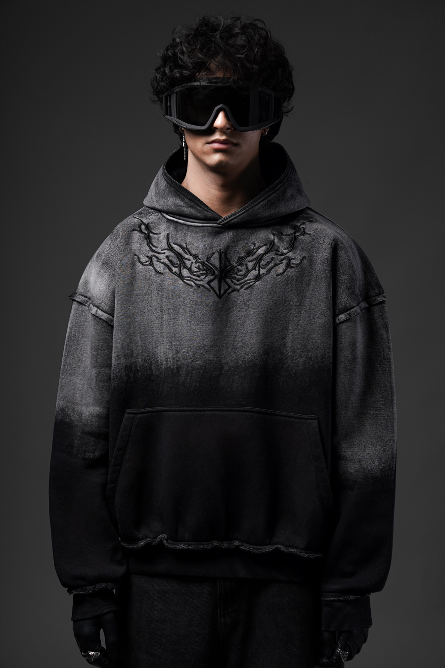 BERSERKING MENACE VINTAGE WASHED HOODIE