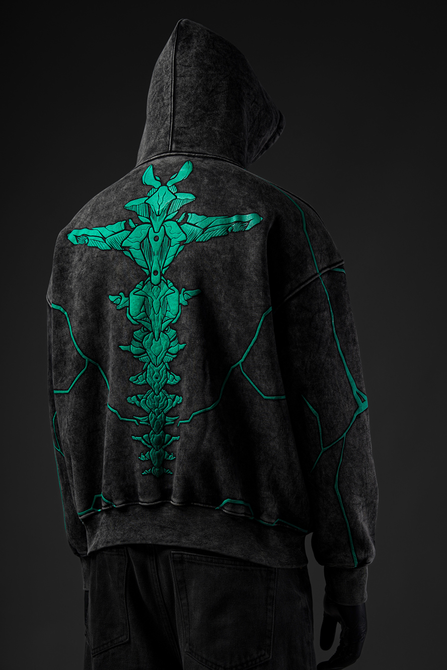 KAIJU NO.8 VINTAGE WASHED HOODIE