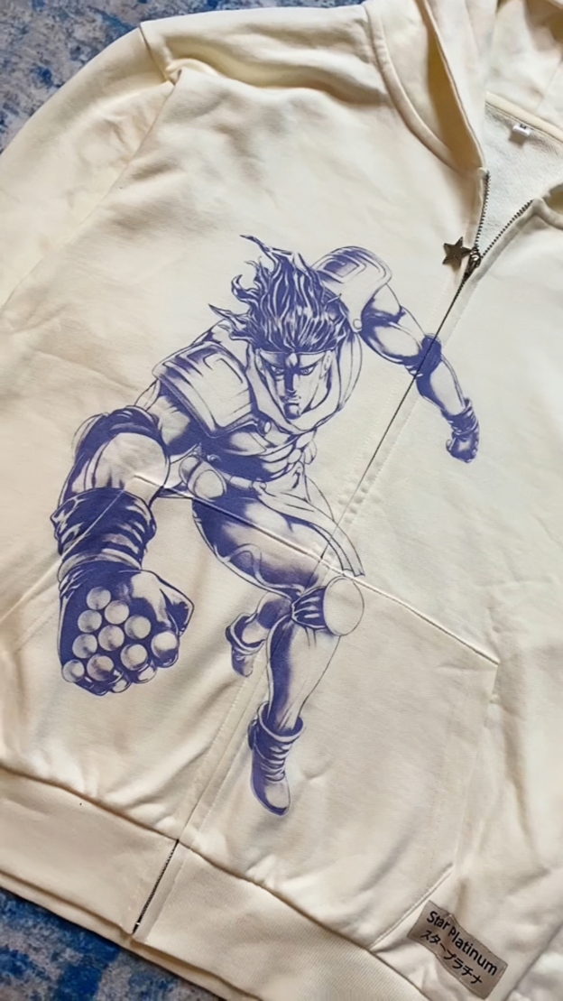 "STAR PLATINUM" ZIP UP