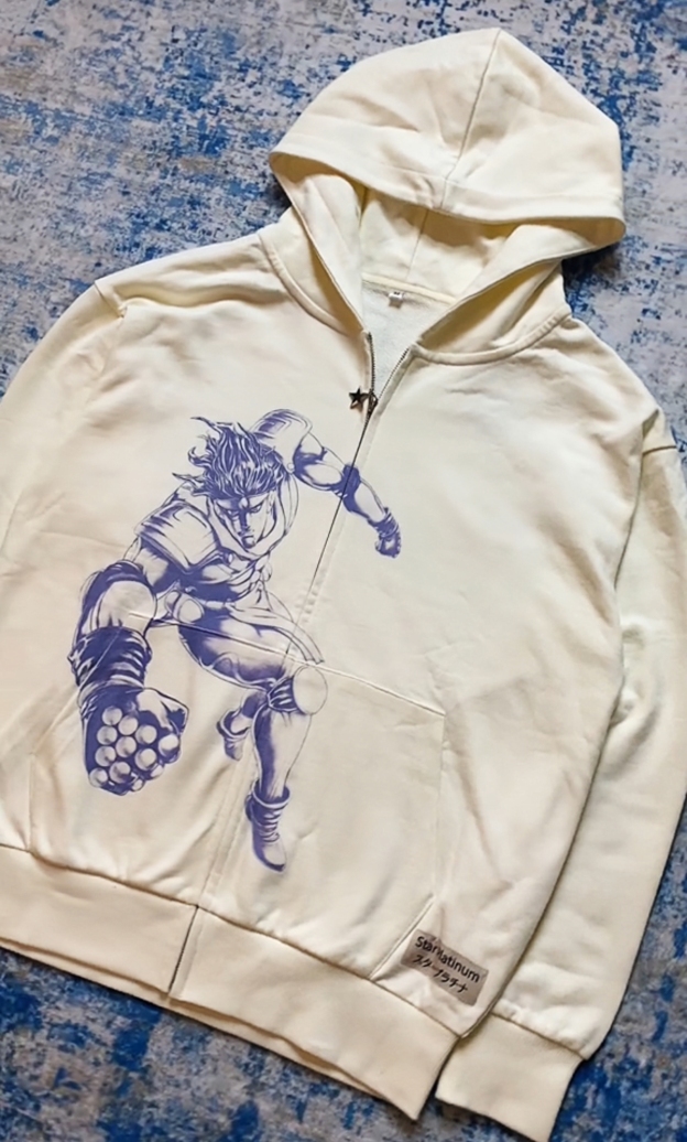 "STAR PLATINUM" ZIP UP