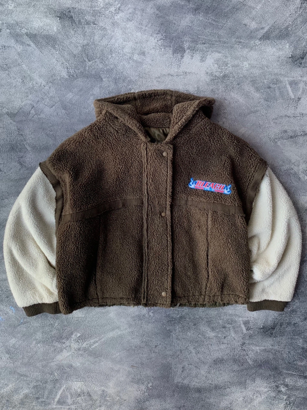 NELLIEL  SHERPA JACKET | BLEACH