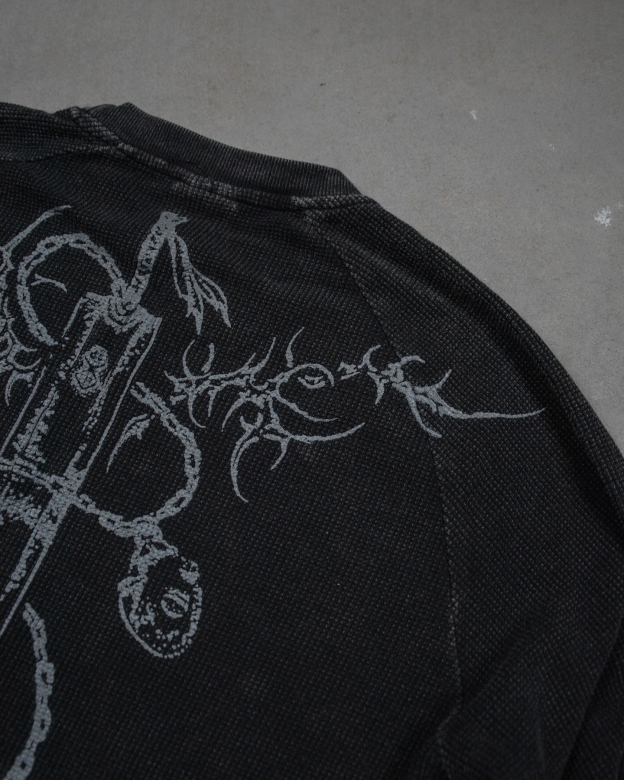 BLACK SWORDSMAN WAFFLE LONG SLEEVE