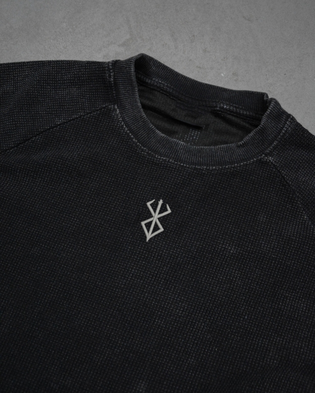 BLACK SWORDSMAN WAFFLE LONG SLEEVE